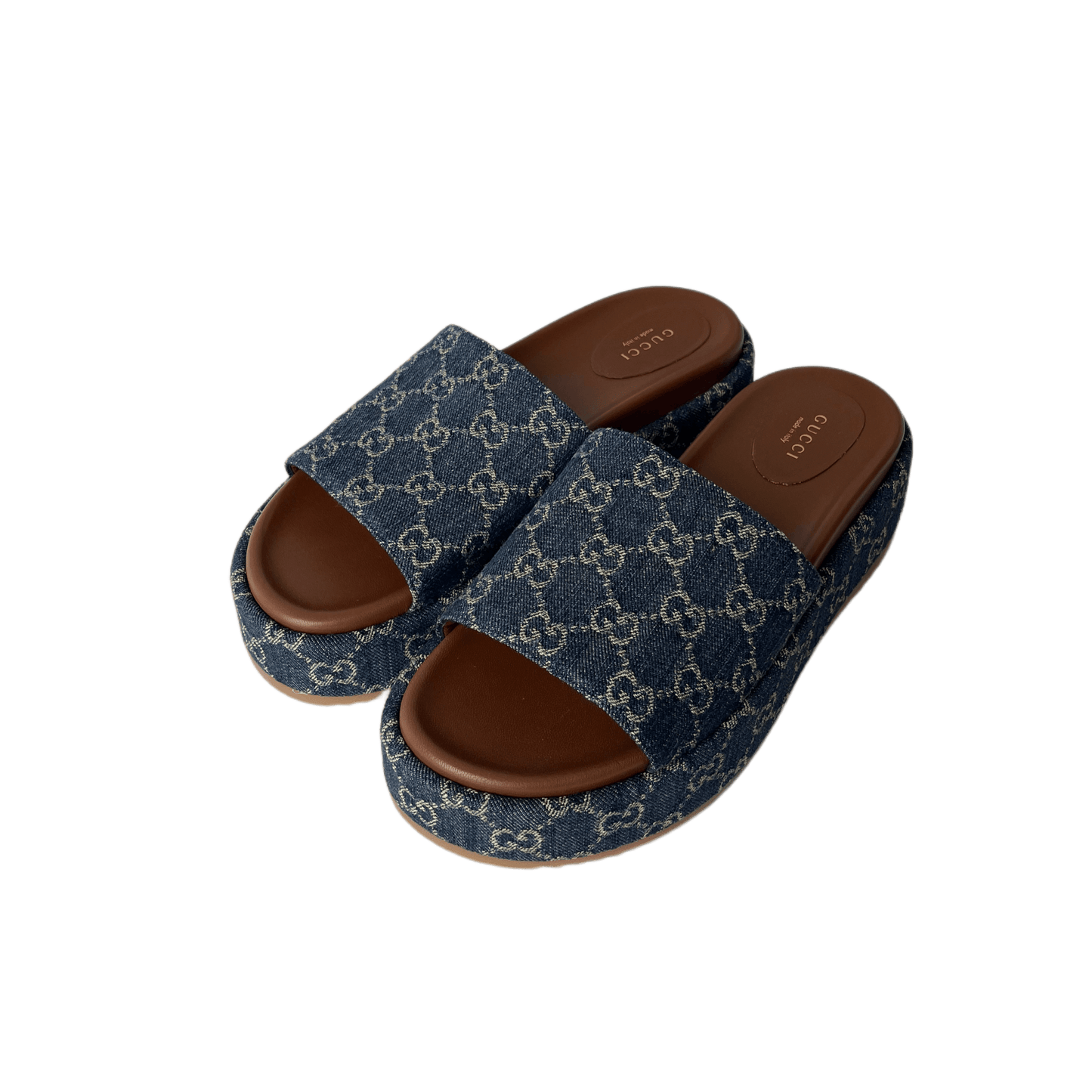 Gucci Platform Sandals Denim