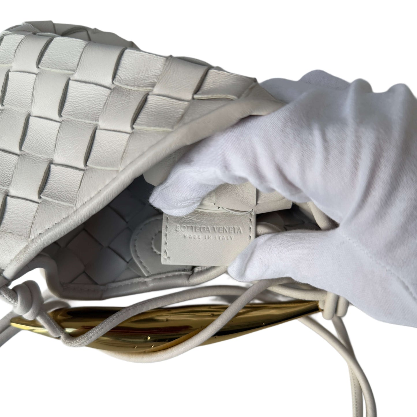 Bottega Veneta Baby Sardine Chalk