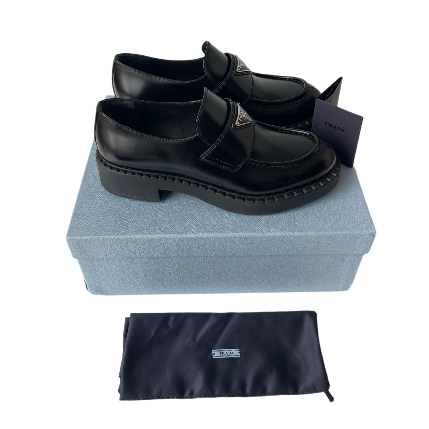 Prada Chocolate Loafers Black
