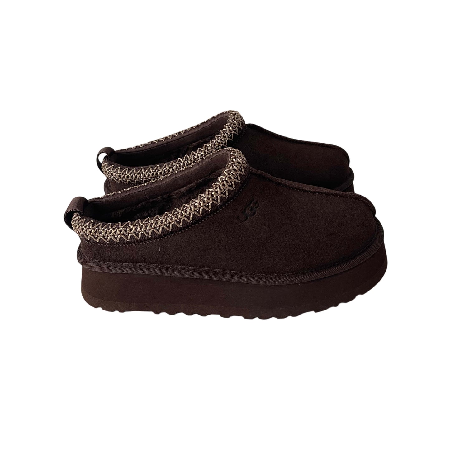 UGG Tazz Platform Slippers Burned Cedar