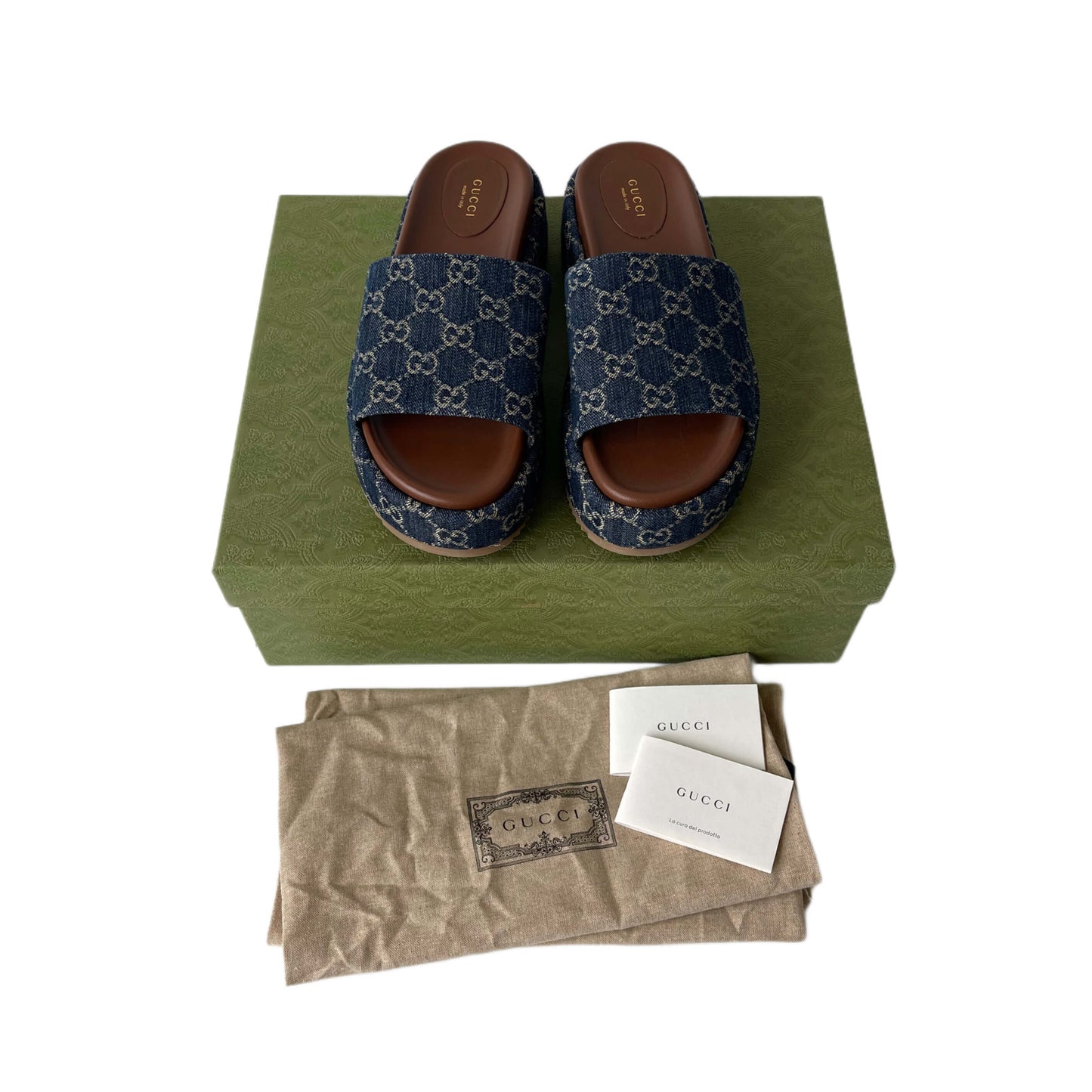 Gucci Platform Sandals Denim