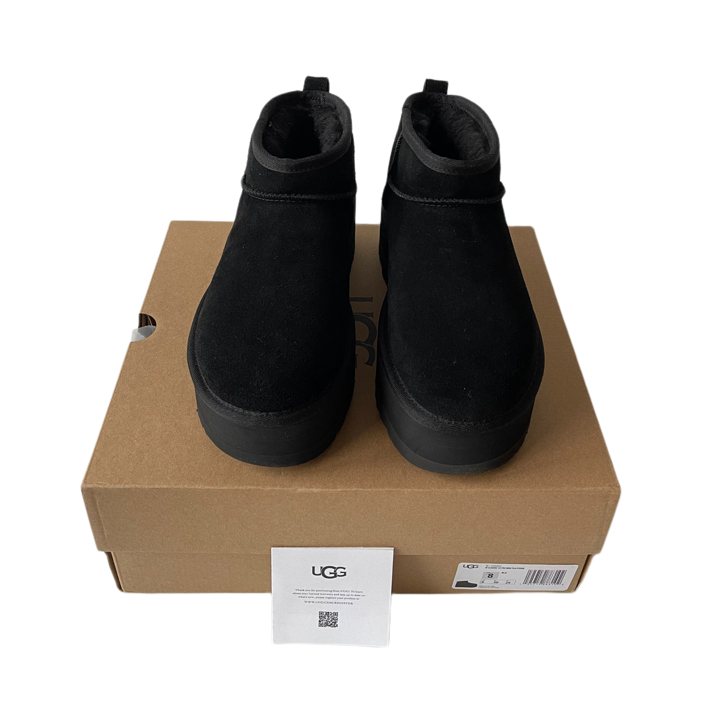 UGG Classic Ultra Mini Plateaustiefel Black