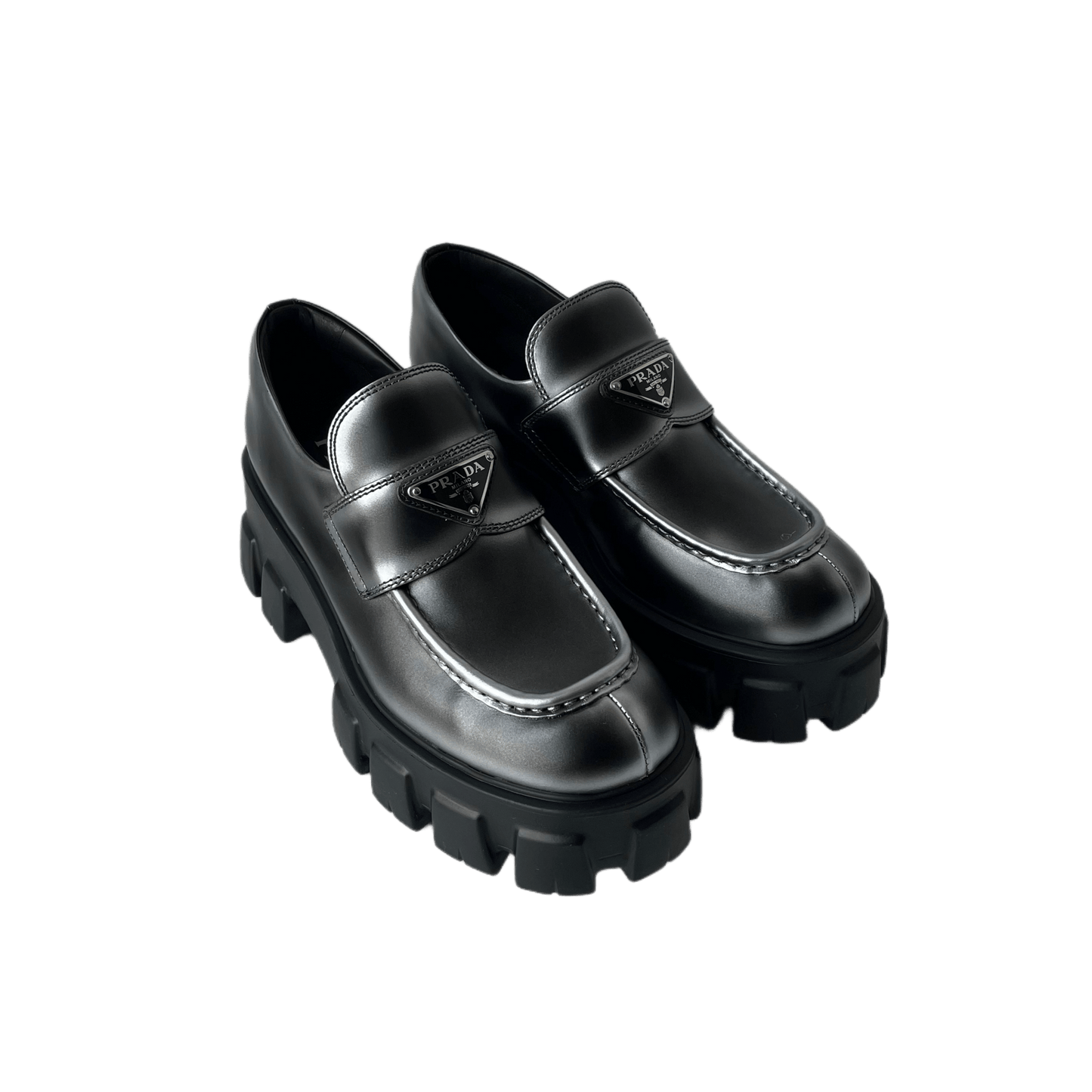 Prada Monolith Loafers Black