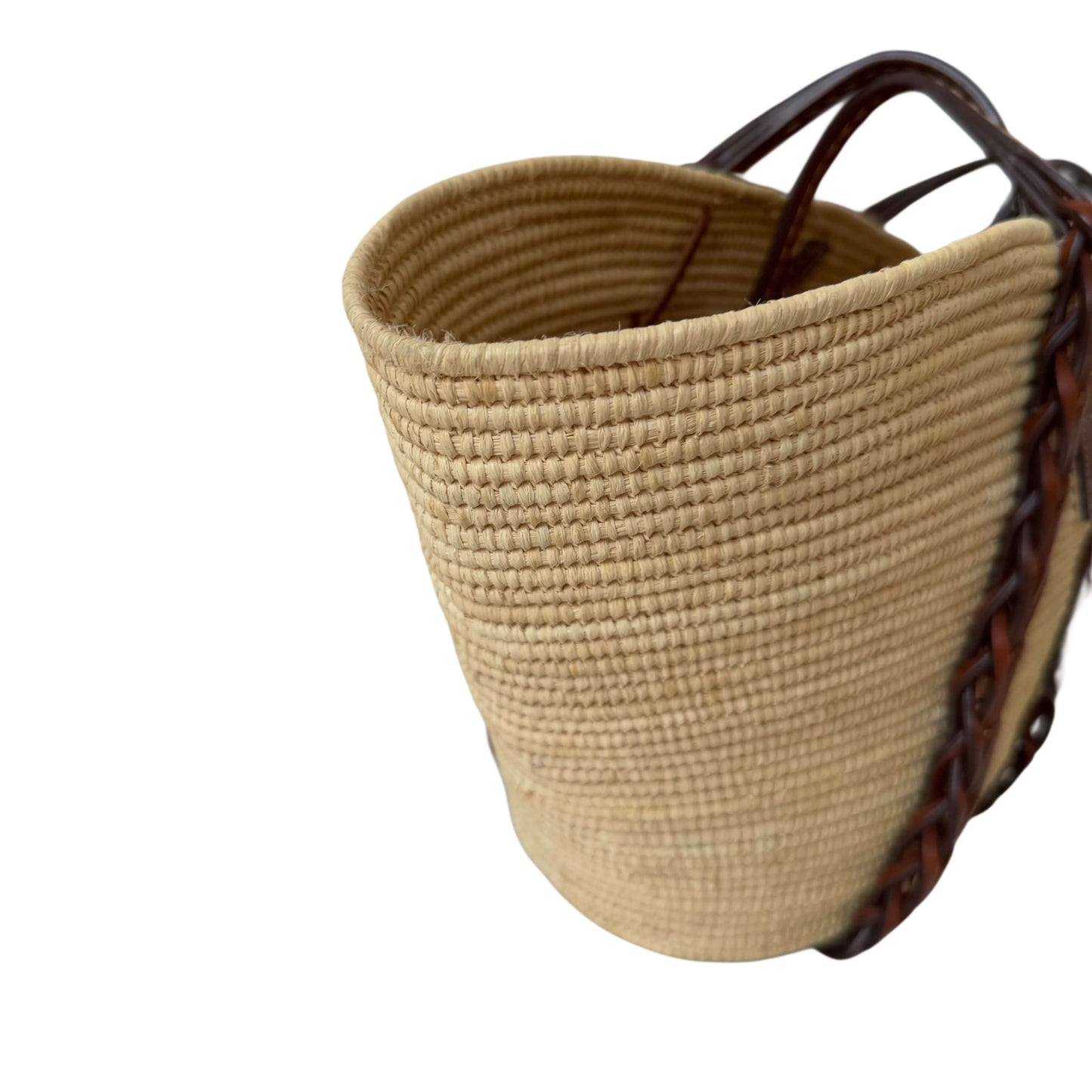 Sac cabas Prada en raphia naturel
