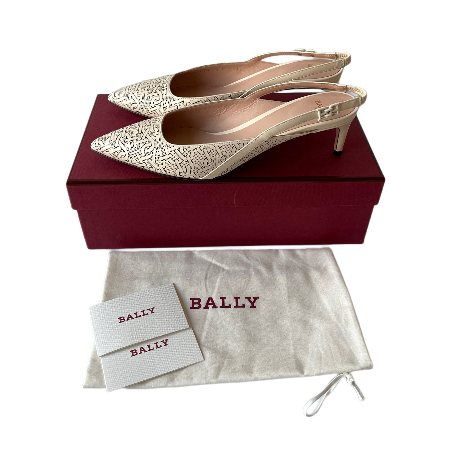 Bally Edeline Slingback Pumps Beige
