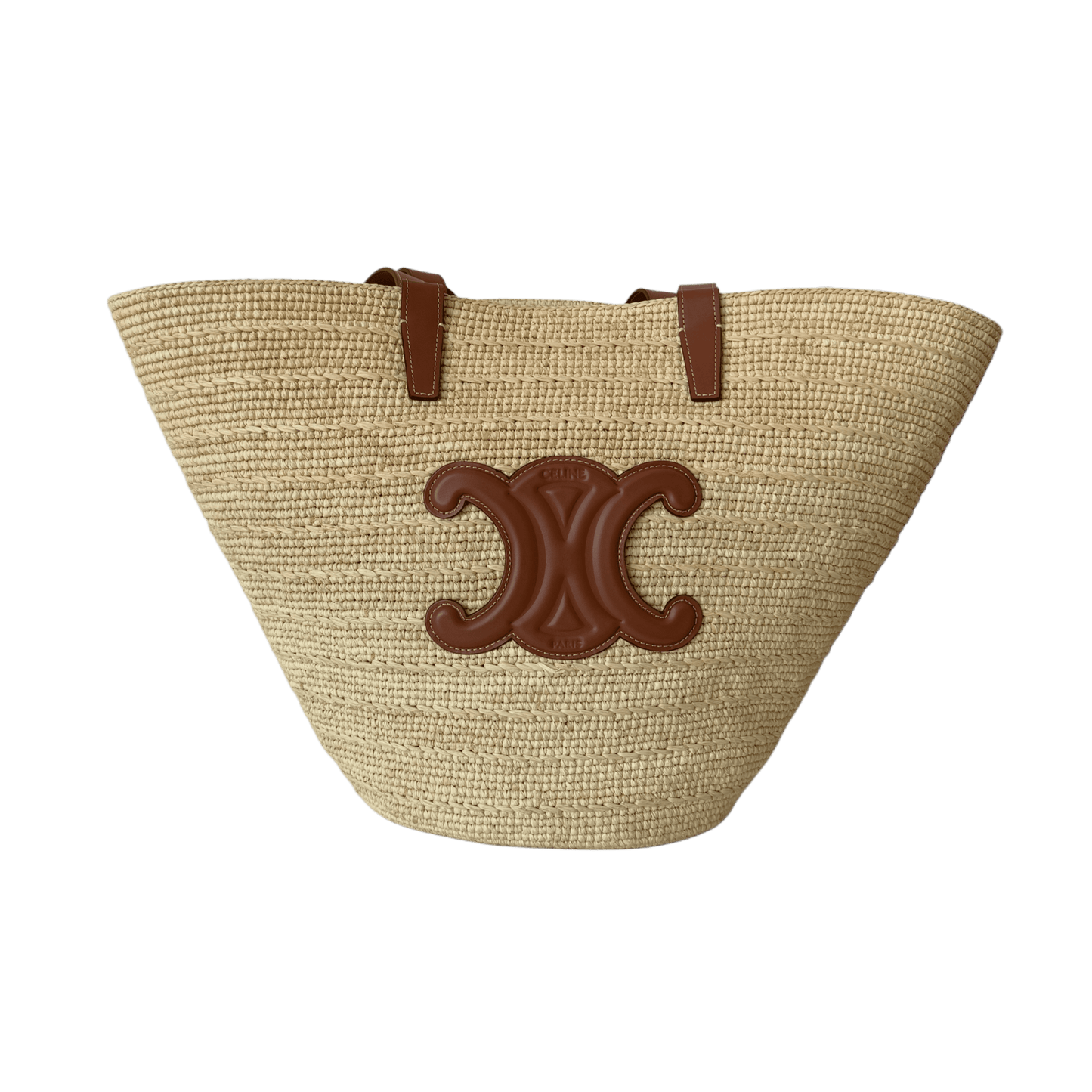 Sac panier Céline Triomphe Medium Tan