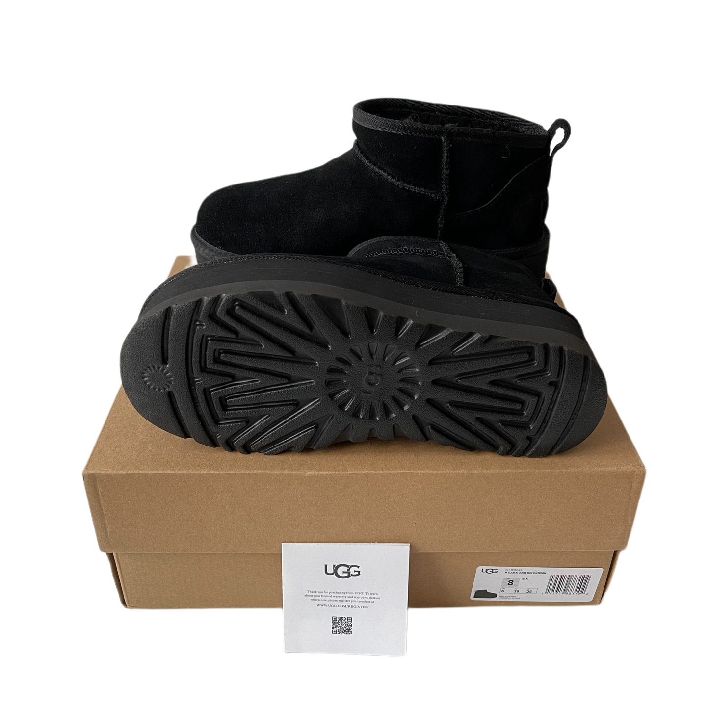 UGG Classic Ultra Mini Plateaustiefel Black
