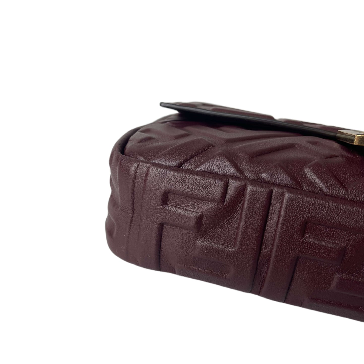 Fendi Baguette Tasche Bordeaux