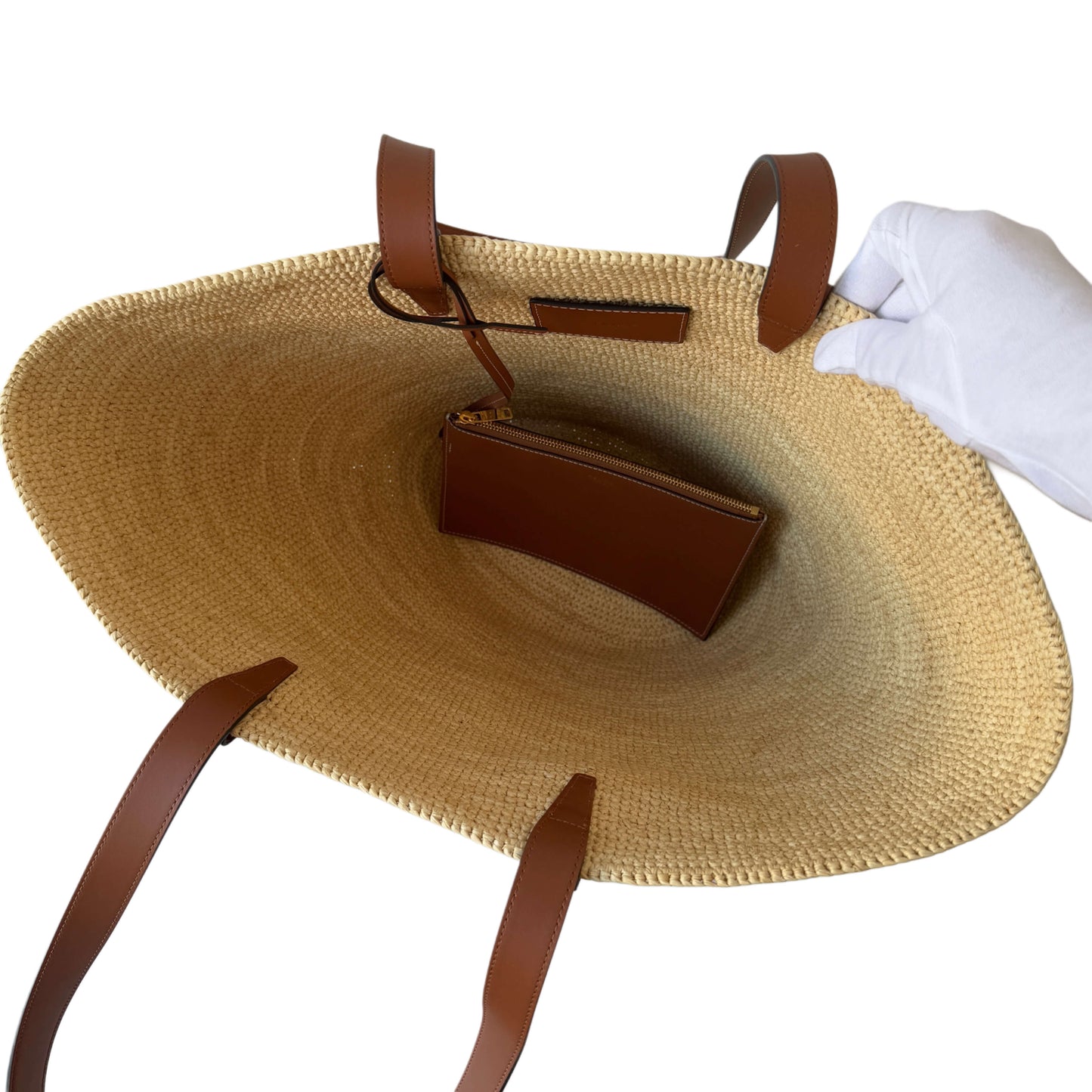Sac panier Céline Triomphe Medium Tan
