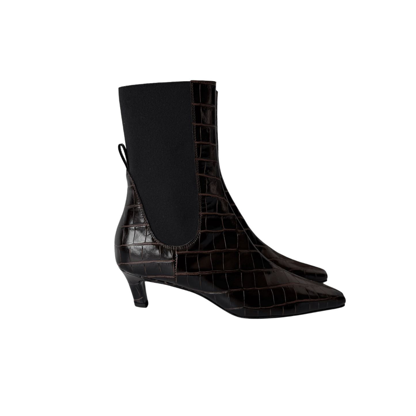 Tôteme Kroko Ankle Boots Braun