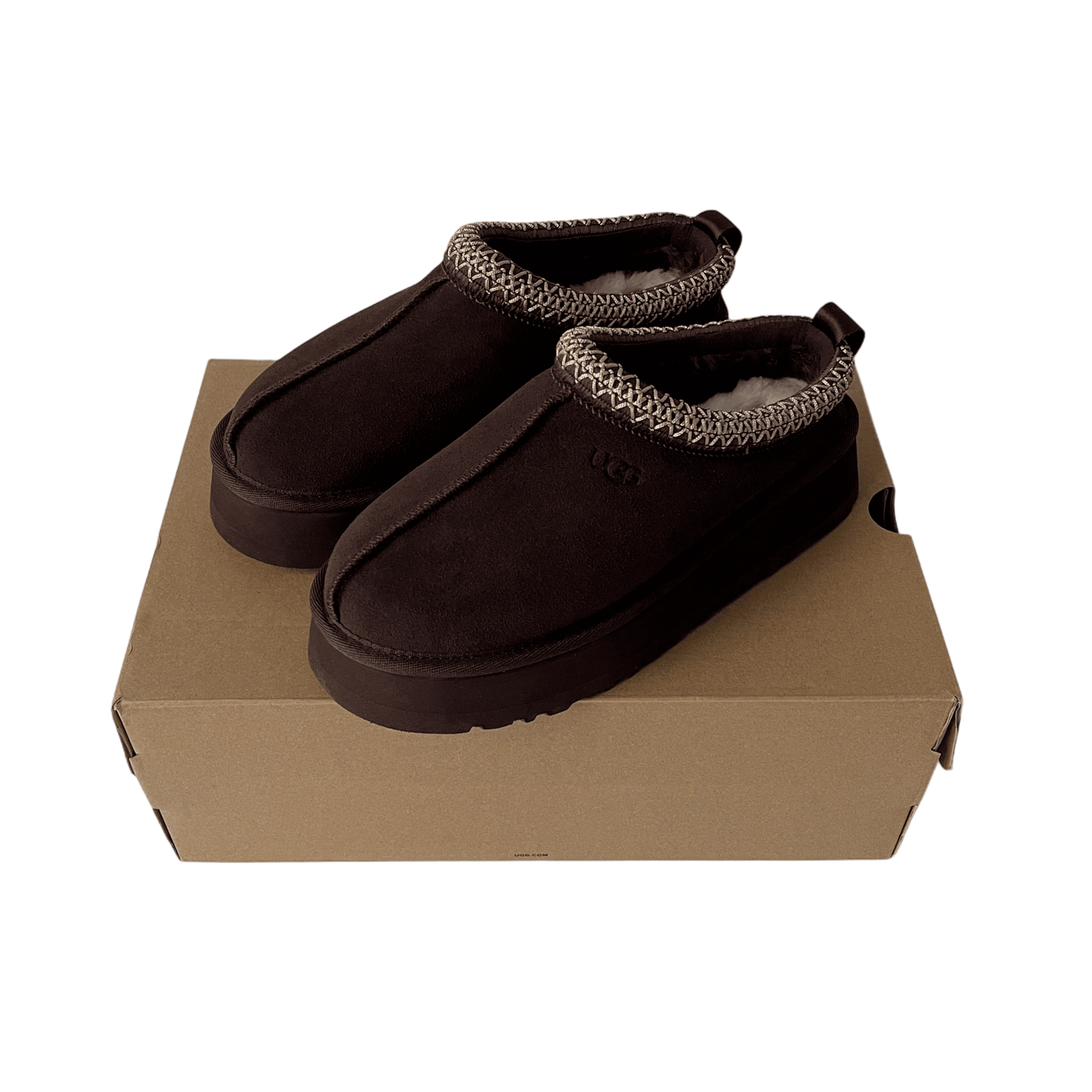 UGG Tazz Platform Slippers Burned Cedar
