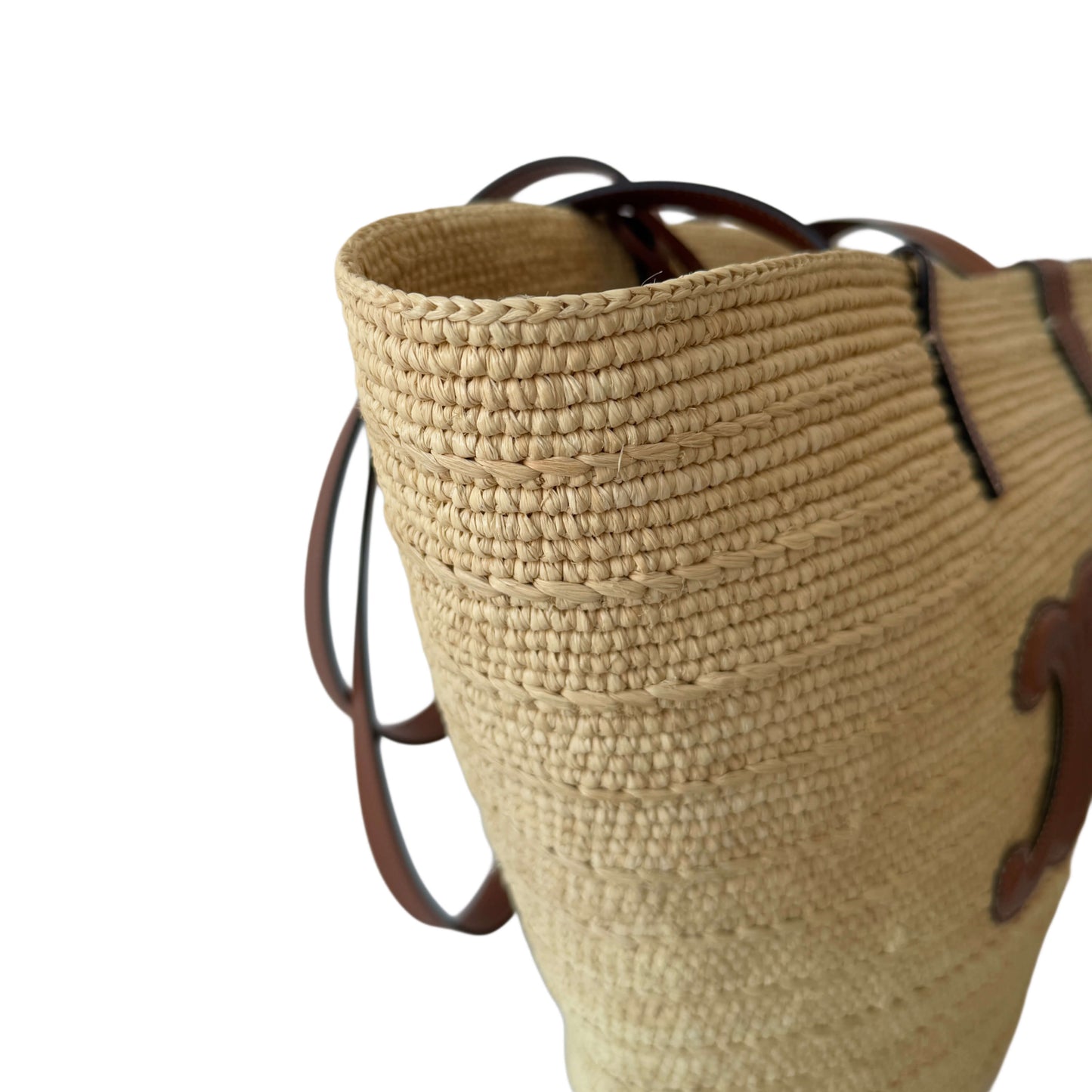 Sac panier Céline Triomphe Medium Tan