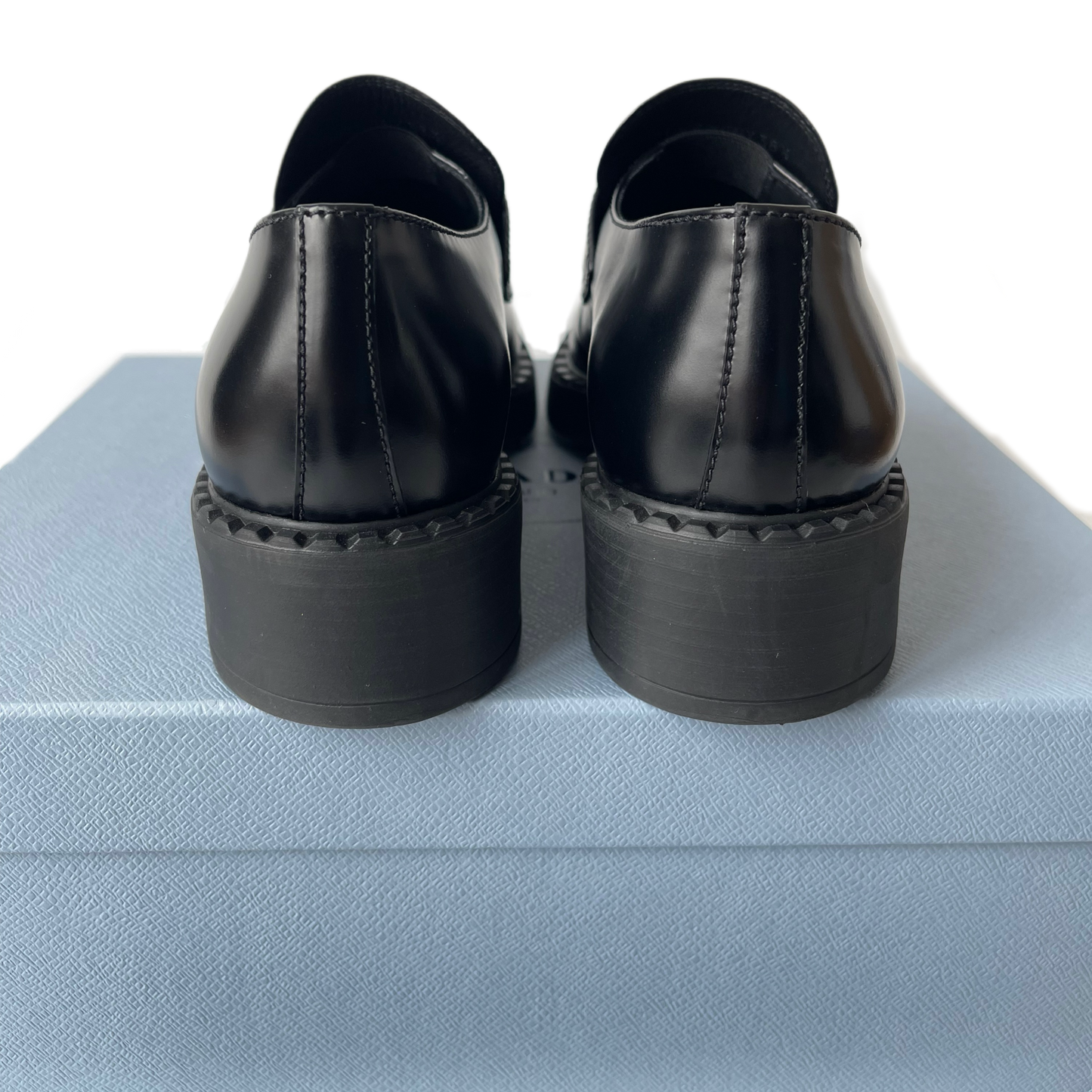 Prada Chocolate Loafers Black