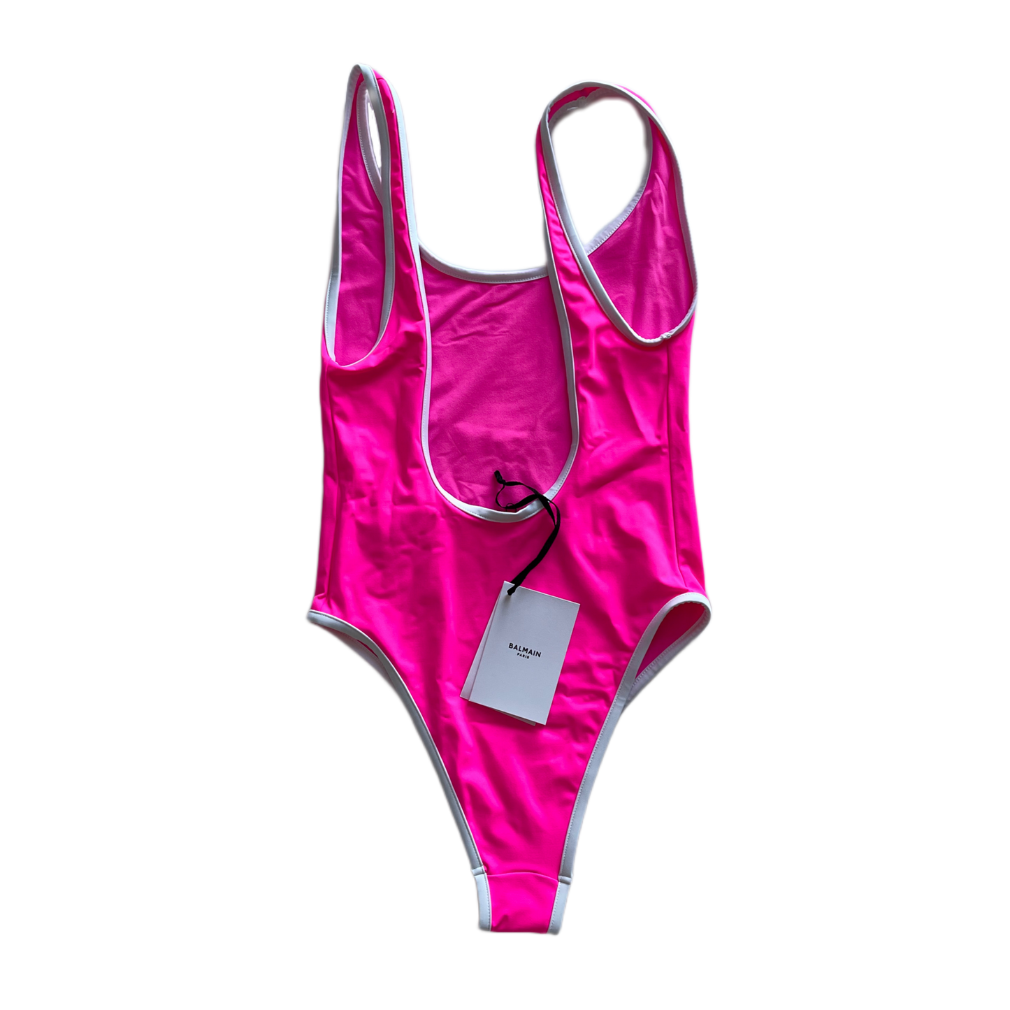 Balmain Logo Swimsuit Pink