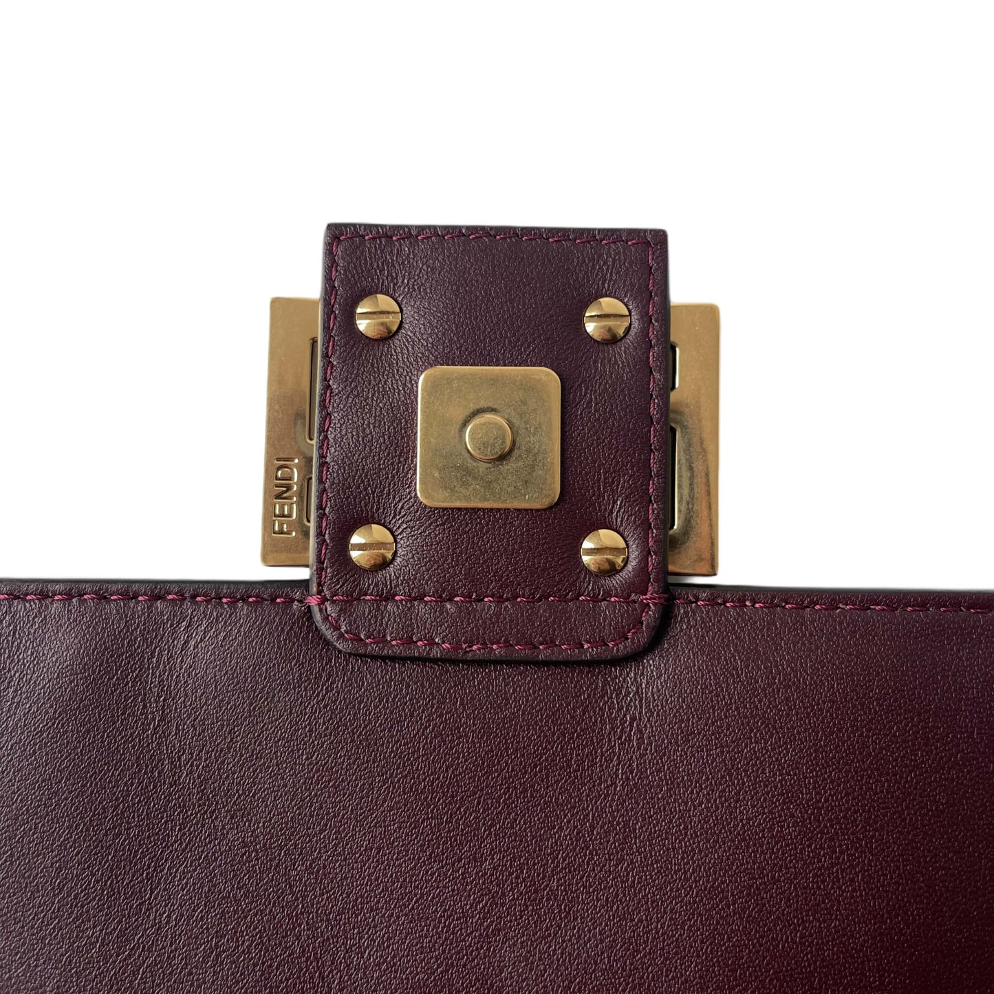 Fendi Baguette Tasche Bordeaux