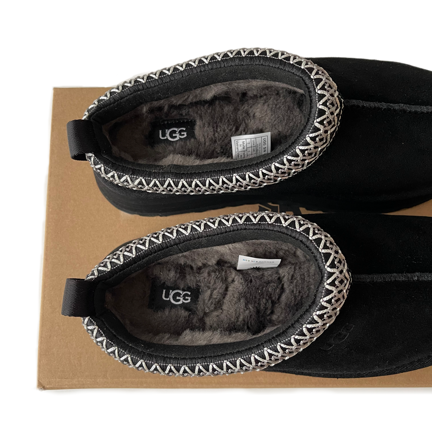 UGG Tazz Platform Slippers Black