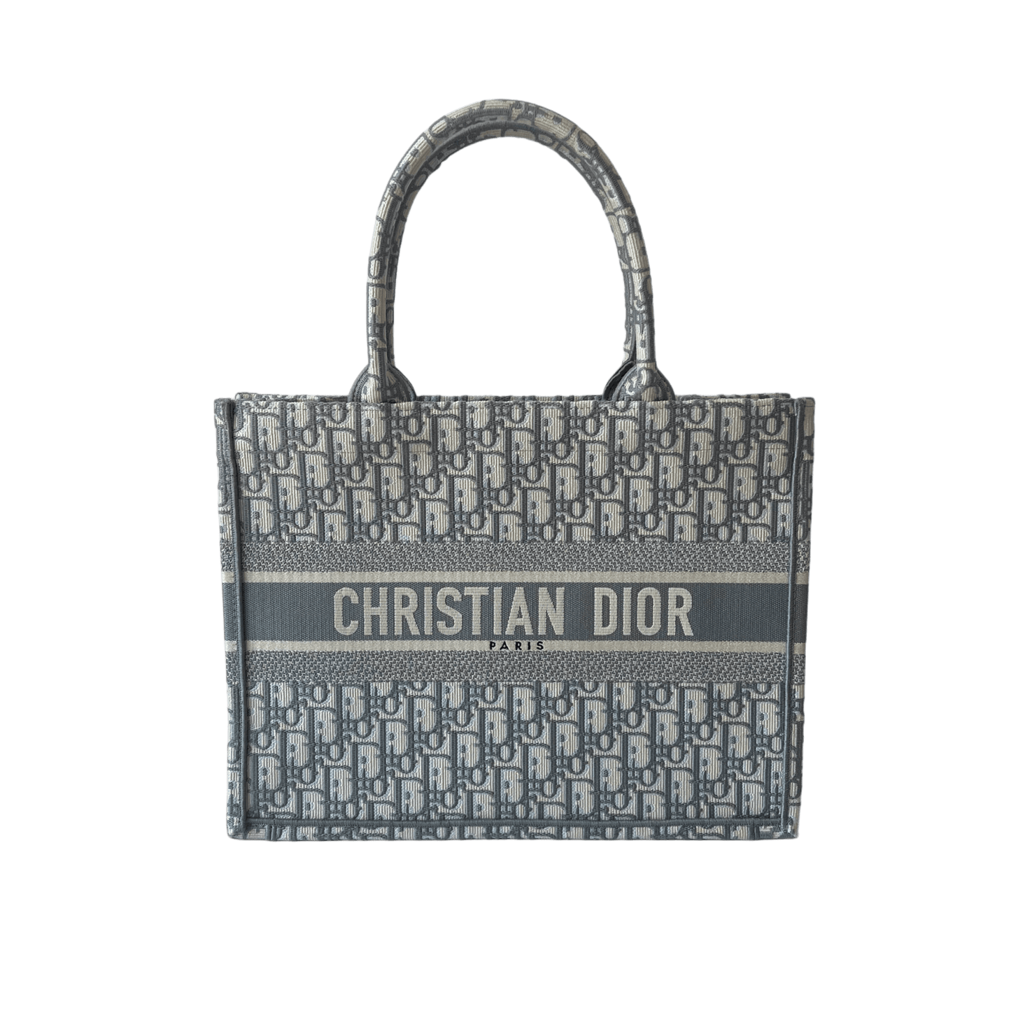 Dior Book Tote Medium Light Grey Oblique