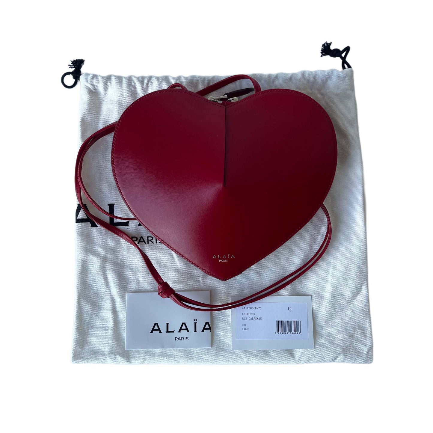 Alaïa Le Coeur Umhängetasche Rot