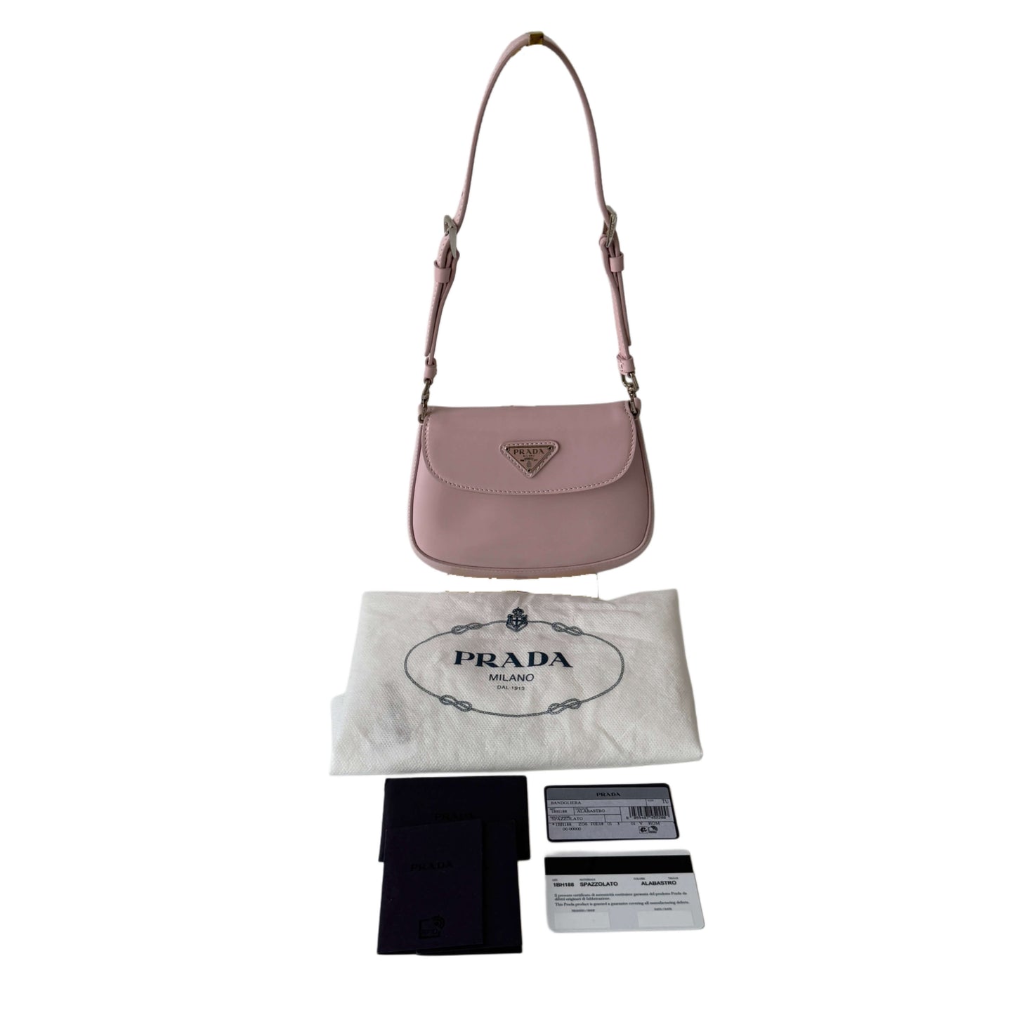 Mini sac Prada Cleo rose