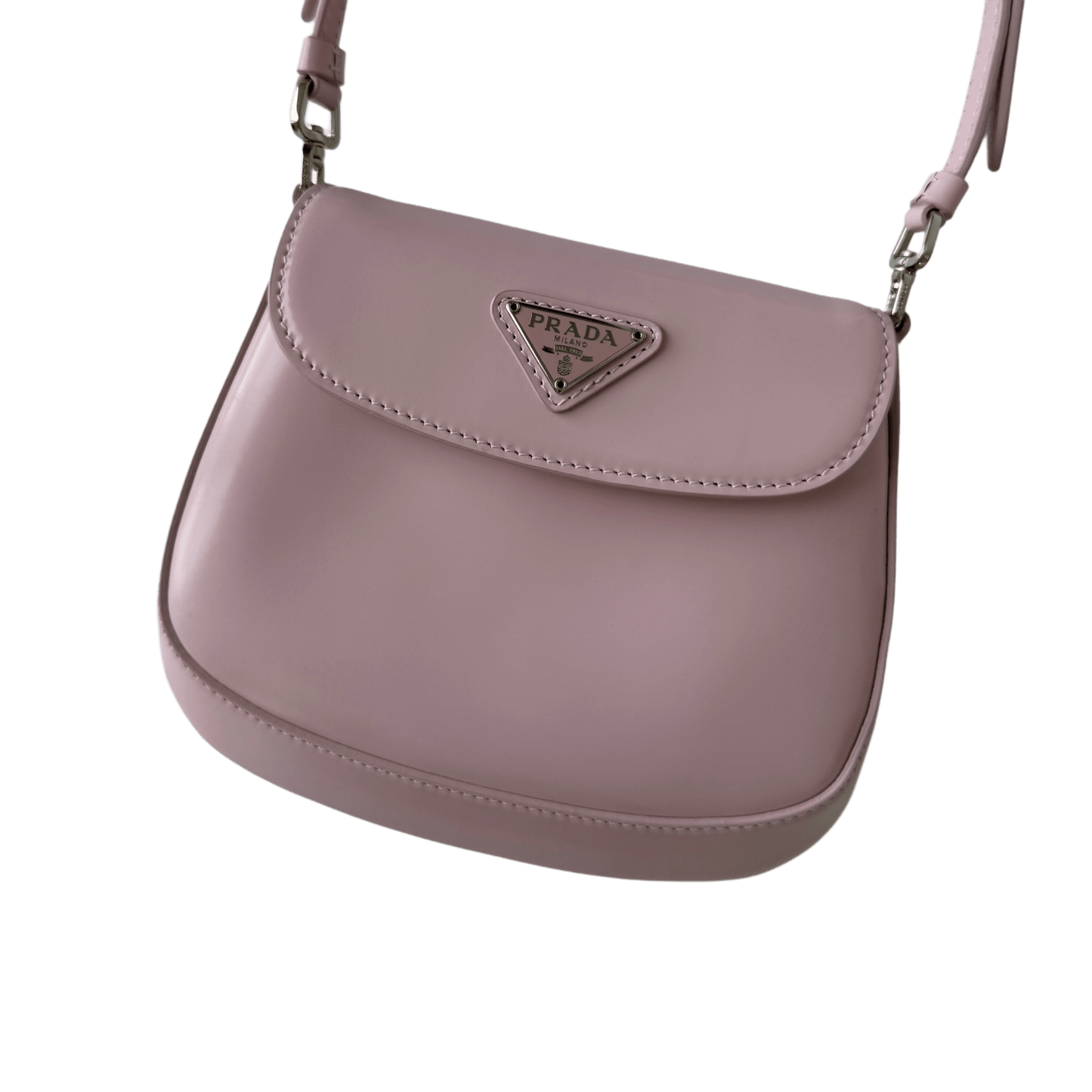 Mini sac Prada Cleo rose