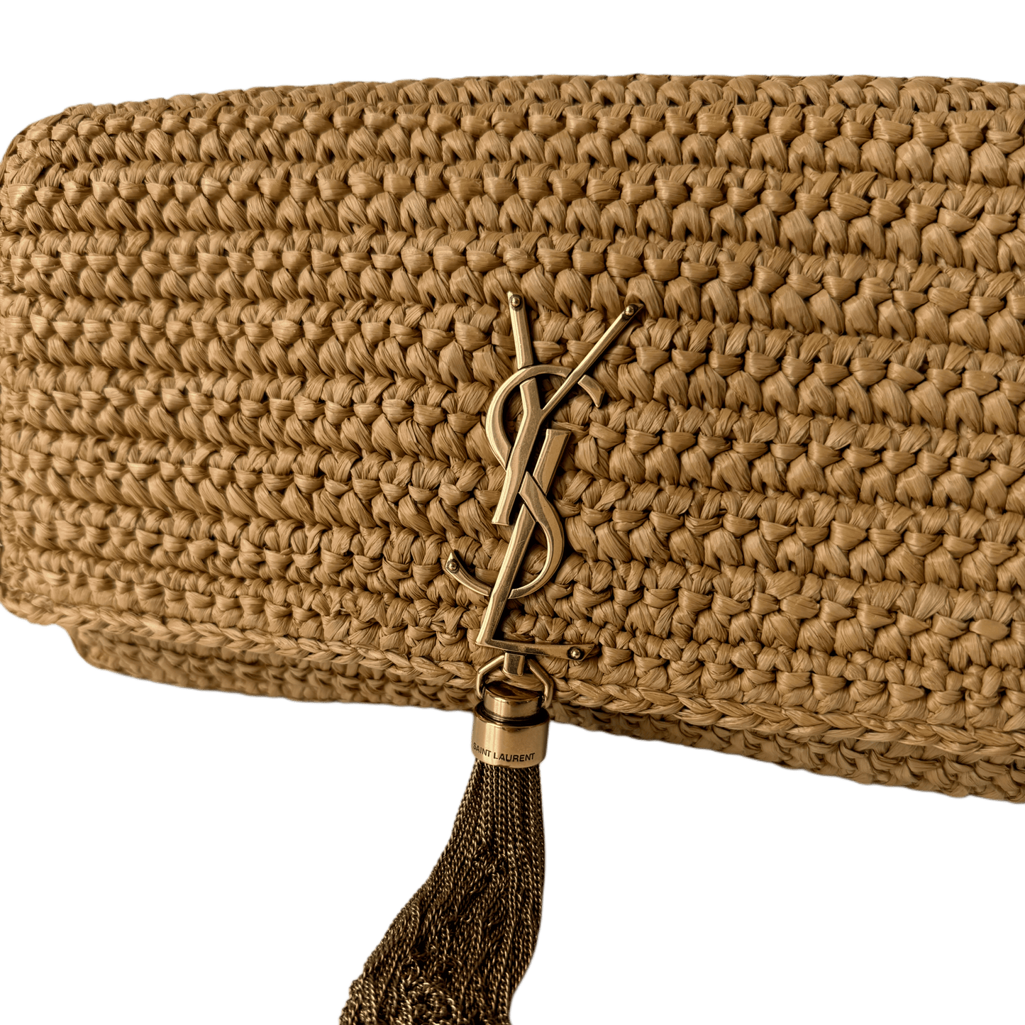 Saint Laurent Kate 99 Raffia Bag