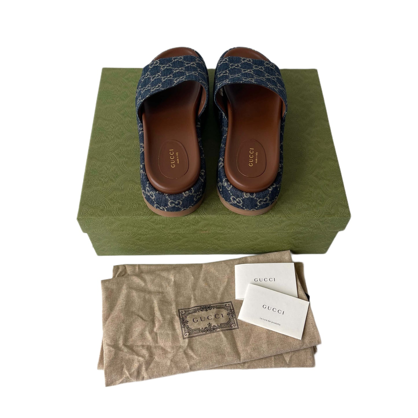 Gucci Platform Sandals Denim