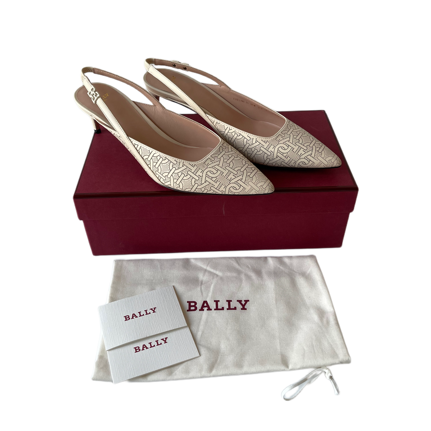 Bally Edeline Slingback Pumps Beige