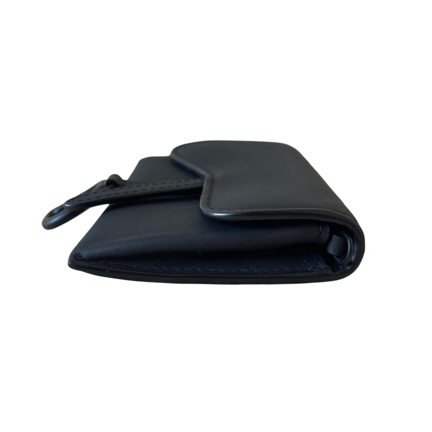 Dior Saddle Mini Wallet on Chain Schwarz