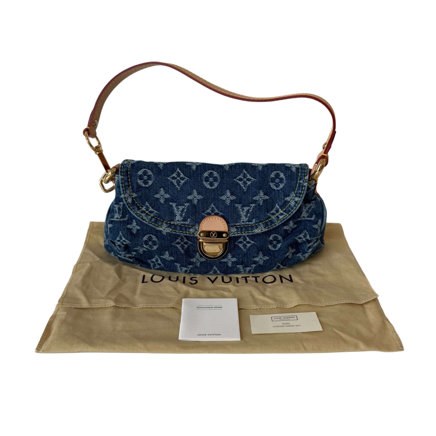 Louis Vuitton Mini Pleaty Denim Tasche