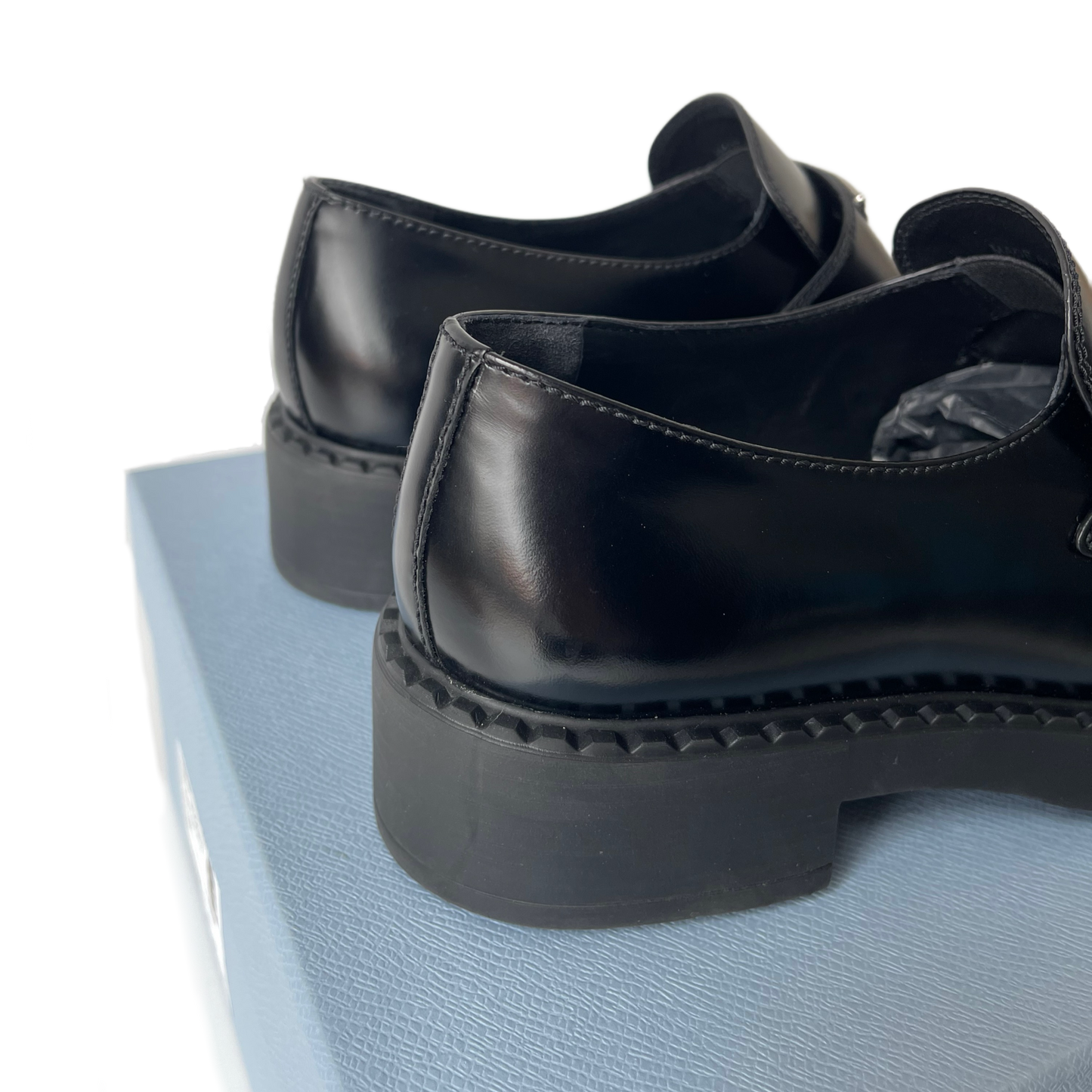 Prada Chocolate Loafers Black