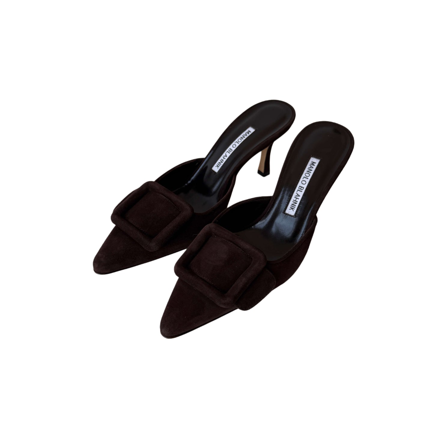 Manolo Blahnik Maysale Mules Braun