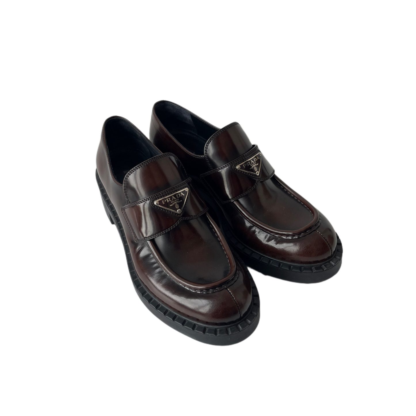 Prada Chocolate Loafers Brown