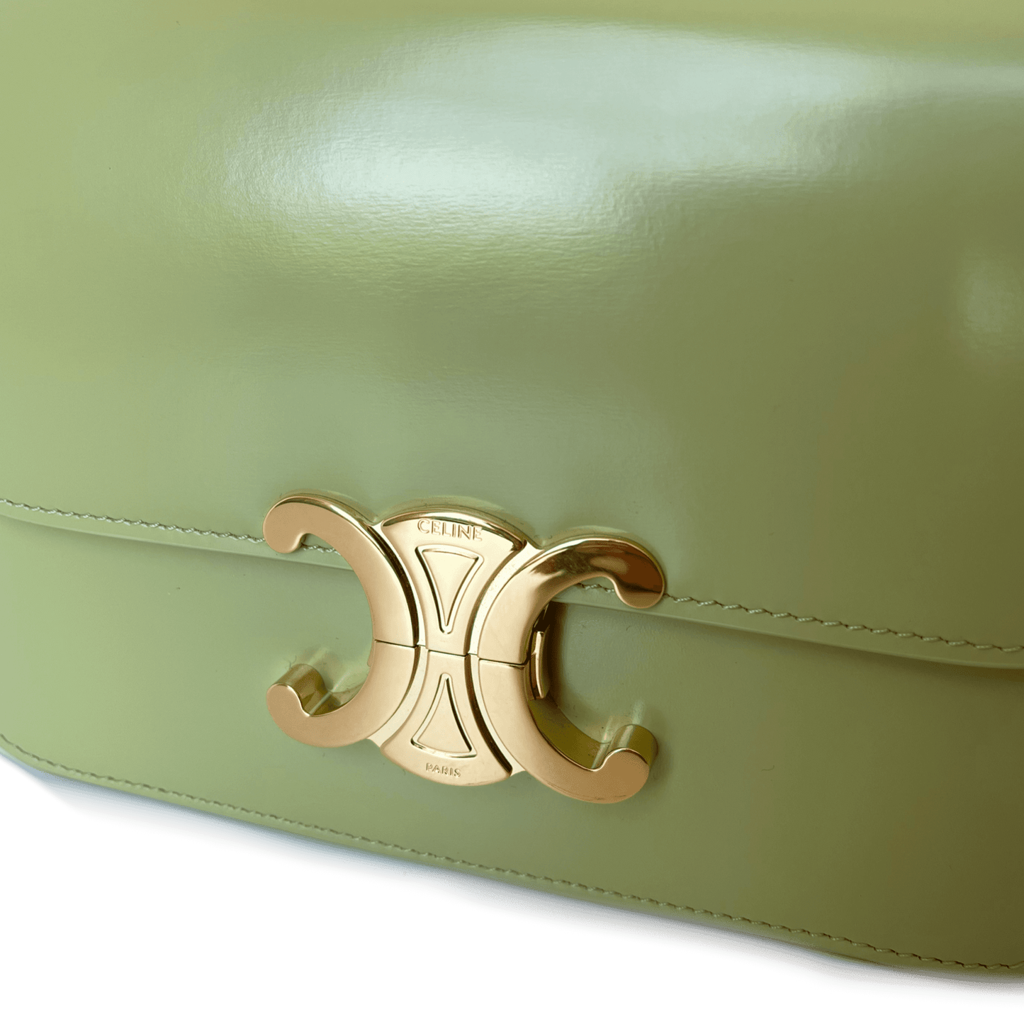 Celine Triomphe Teen Tasche Almond Green