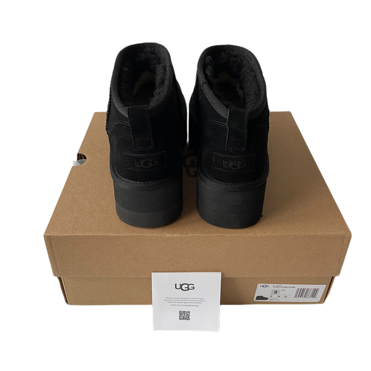UGG Classic Ultra Mini Plateaustiefel Black