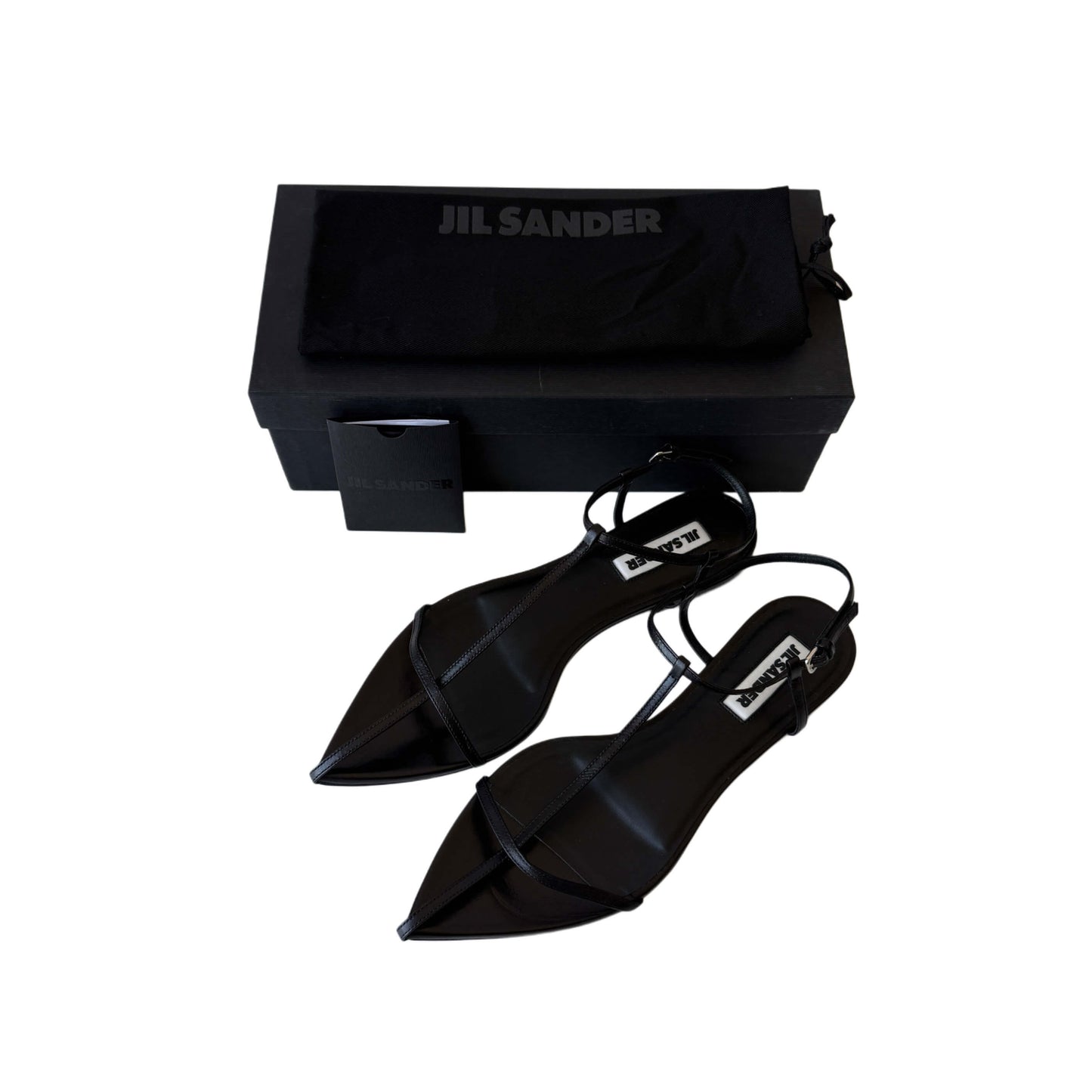 Jil Sander Tripon Sandalen Schwarz
