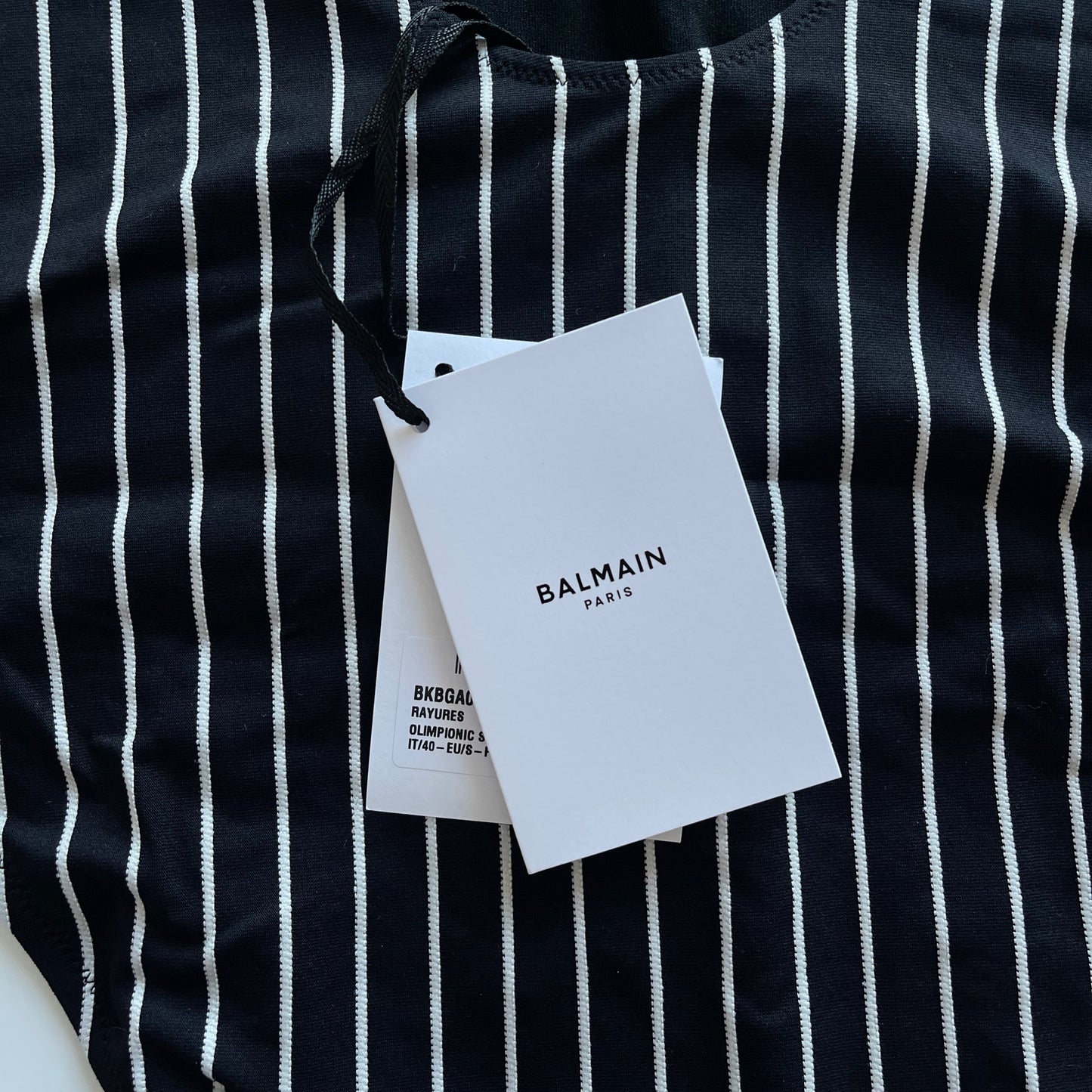 Balmain Logo Badeanzug Schwarz
