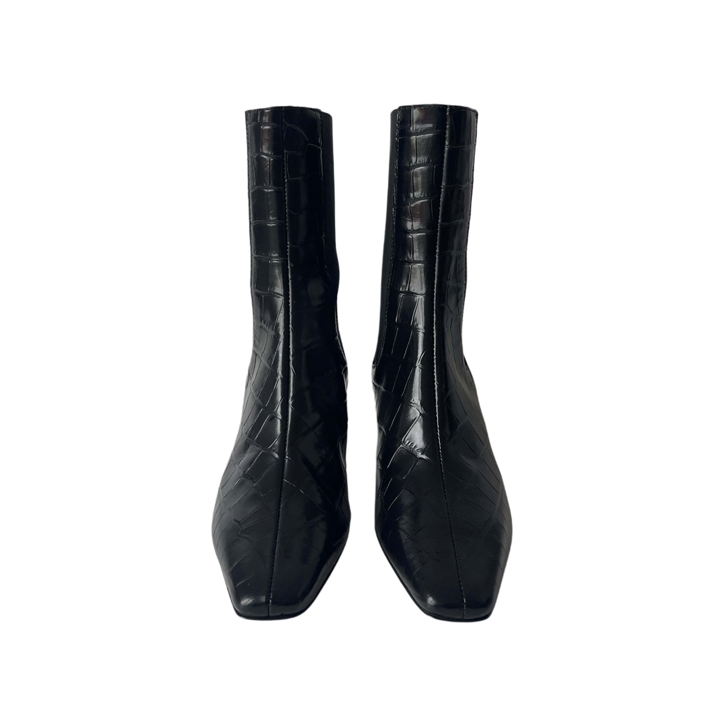 Tôteme Croco Ankle Boots black