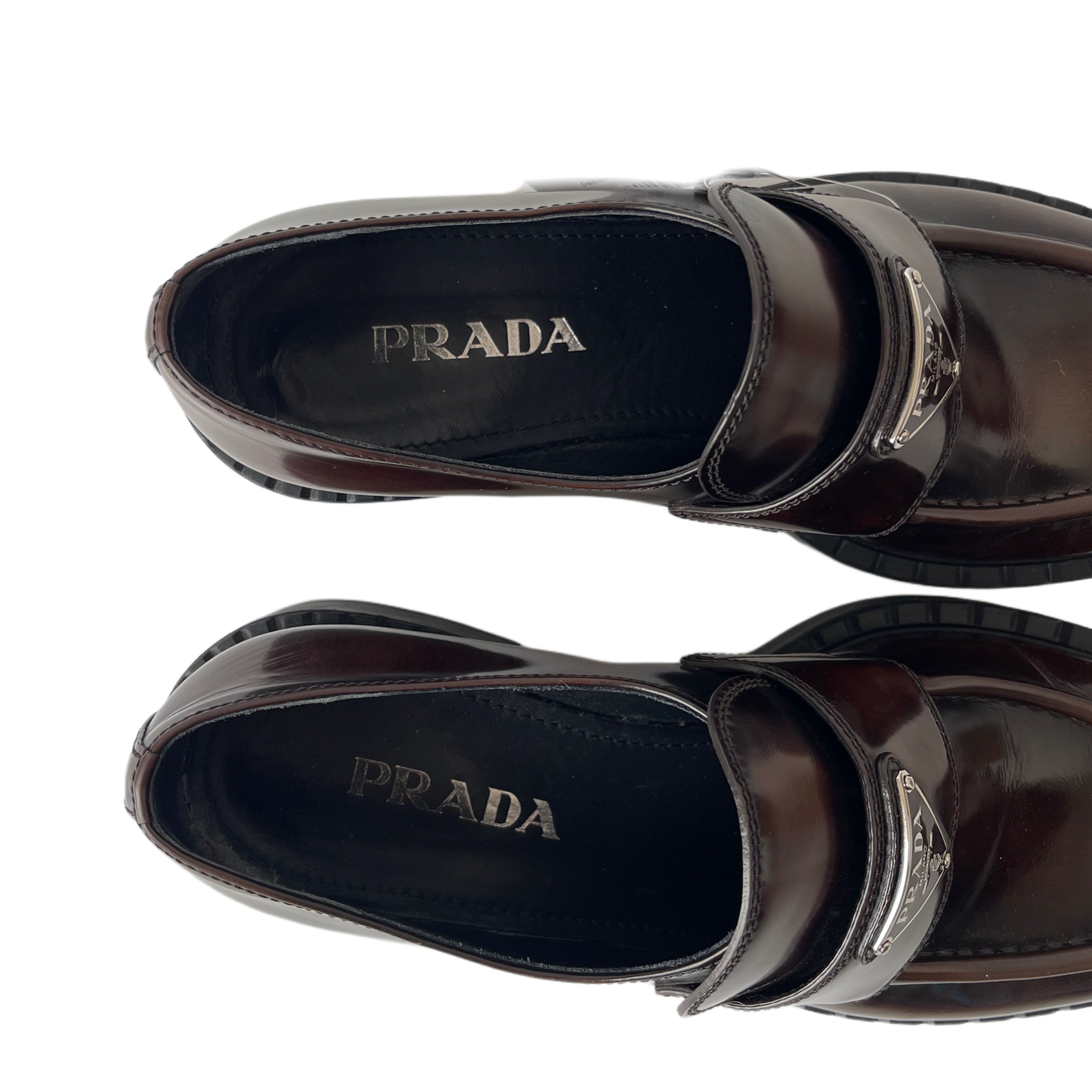 Prada Chocolate Loafers Brown