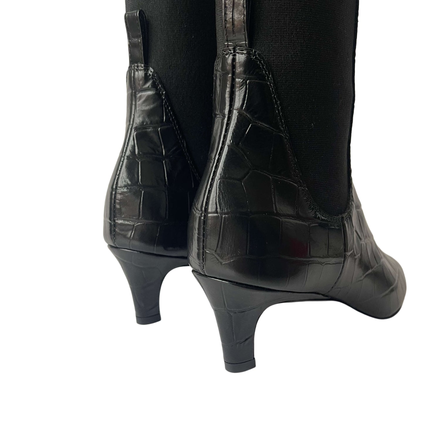 Tôteme Croco Ankle Boots black
