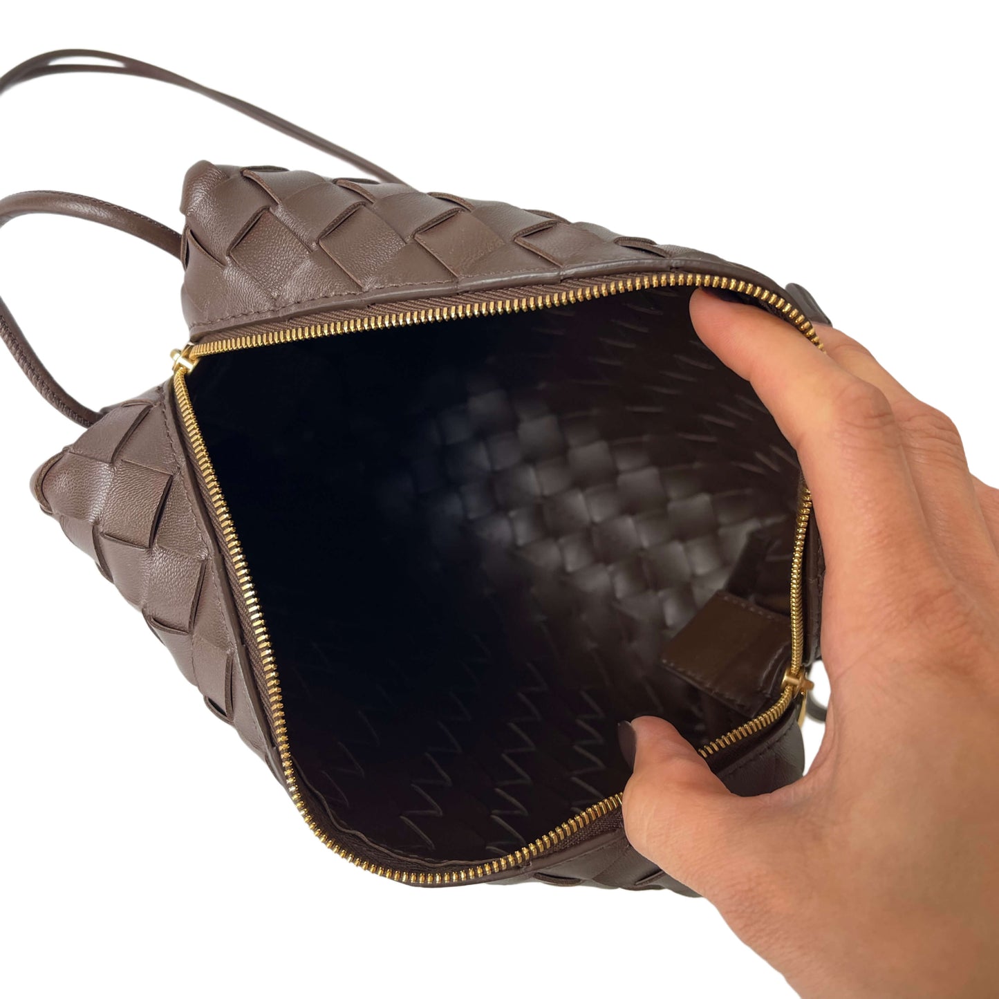 Bottega Veneta Loop Small Brown