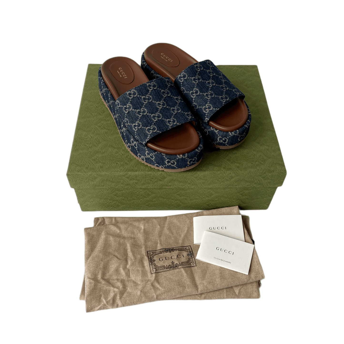 Gucci Platform Sandals Denim