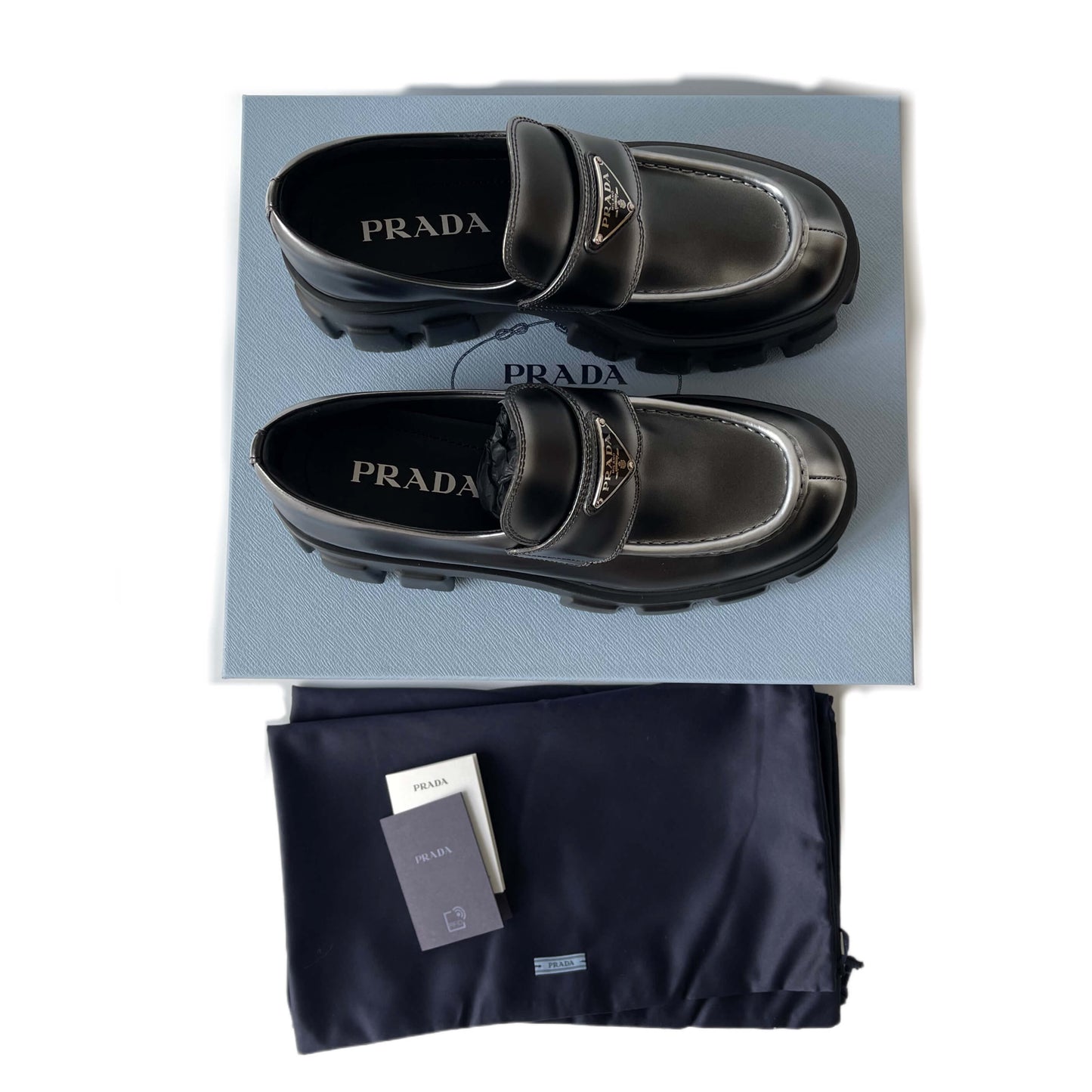 Prada Monolith Loafers Black