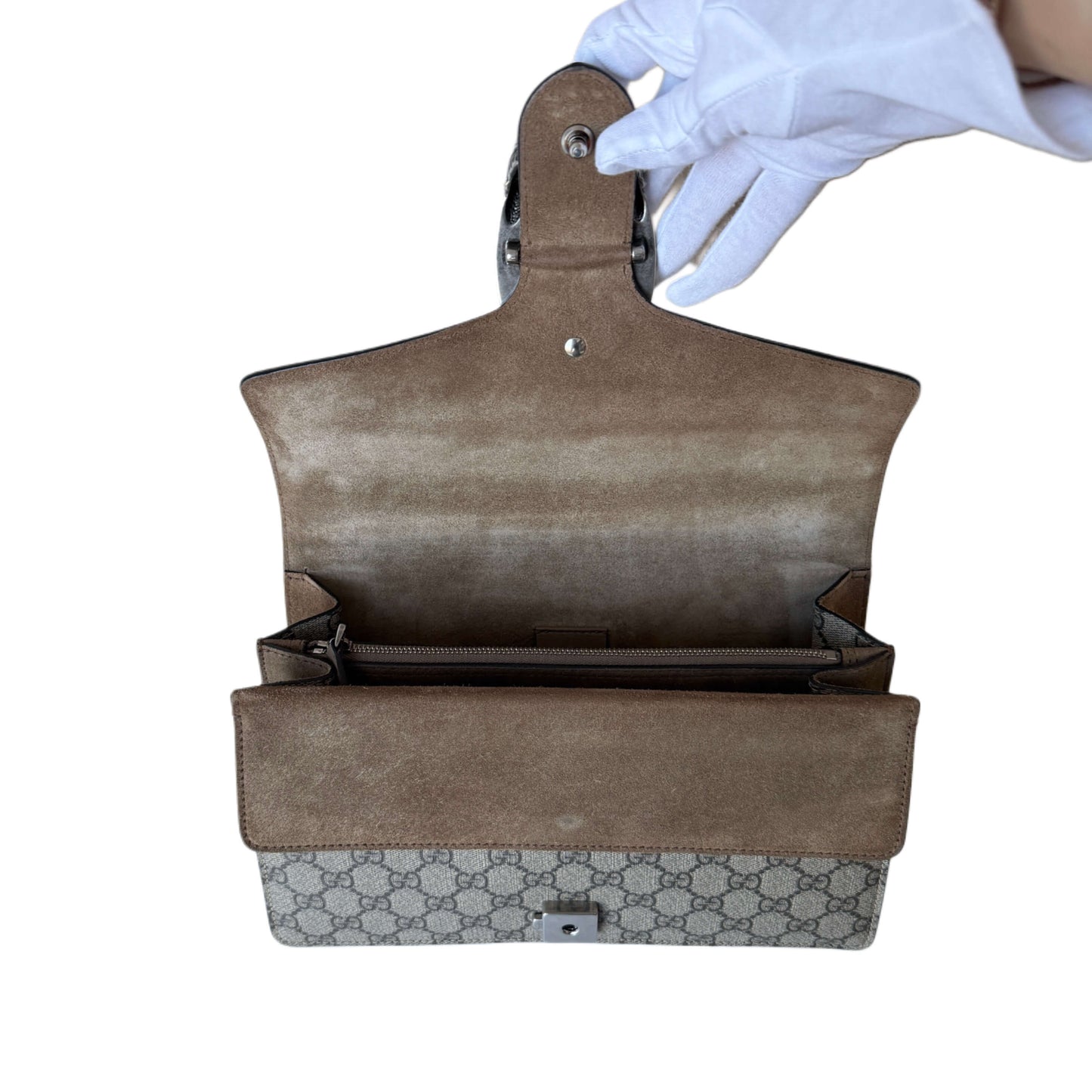 Sac à main Gucci Dionysus GG en toile beige