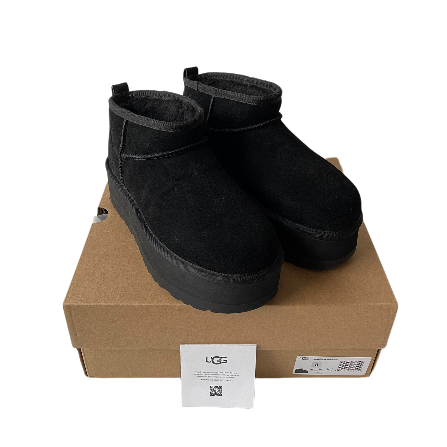 UGG Classic Ultra Mini Plateaustiefel Black