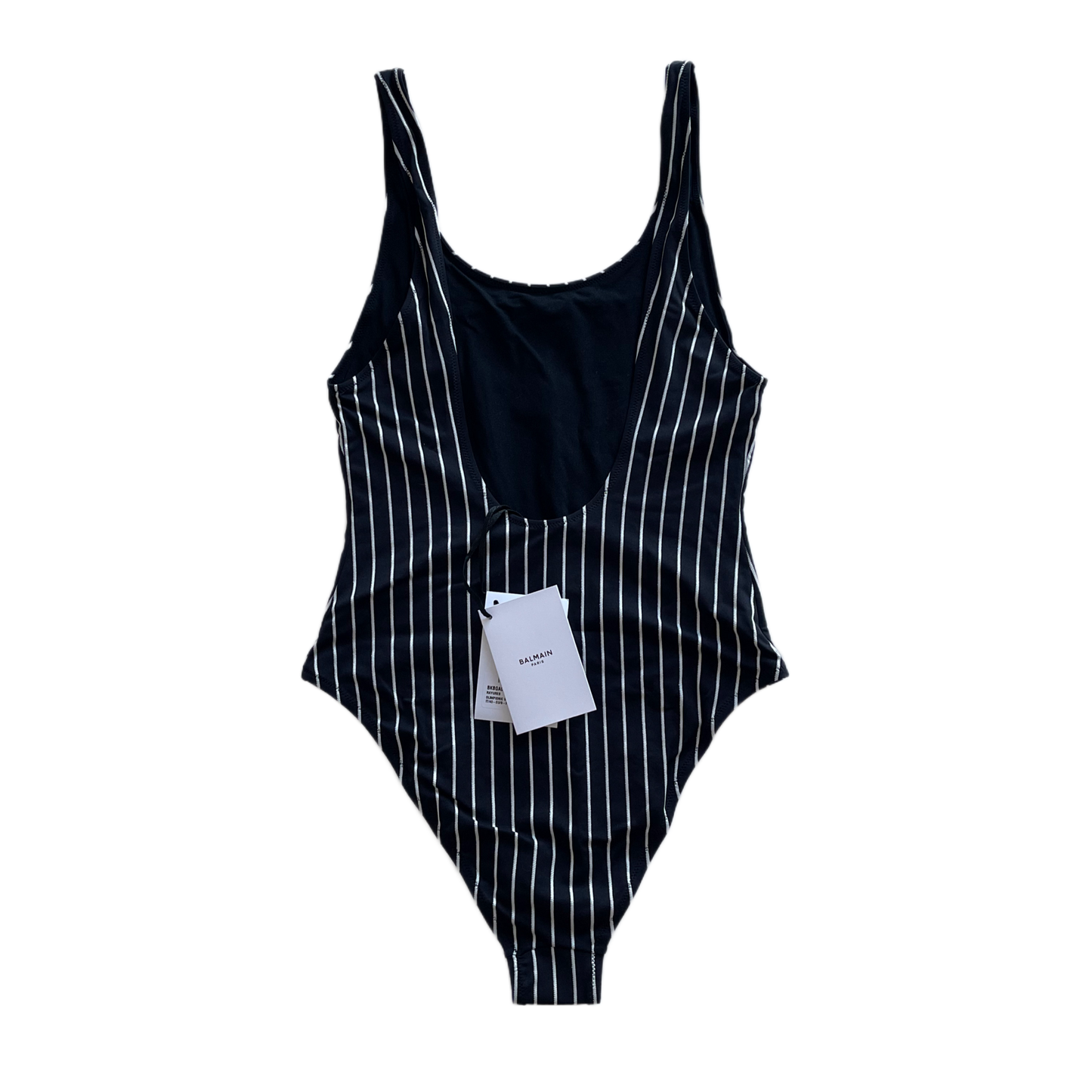 Balmain Logo Badeanzug Schwarz