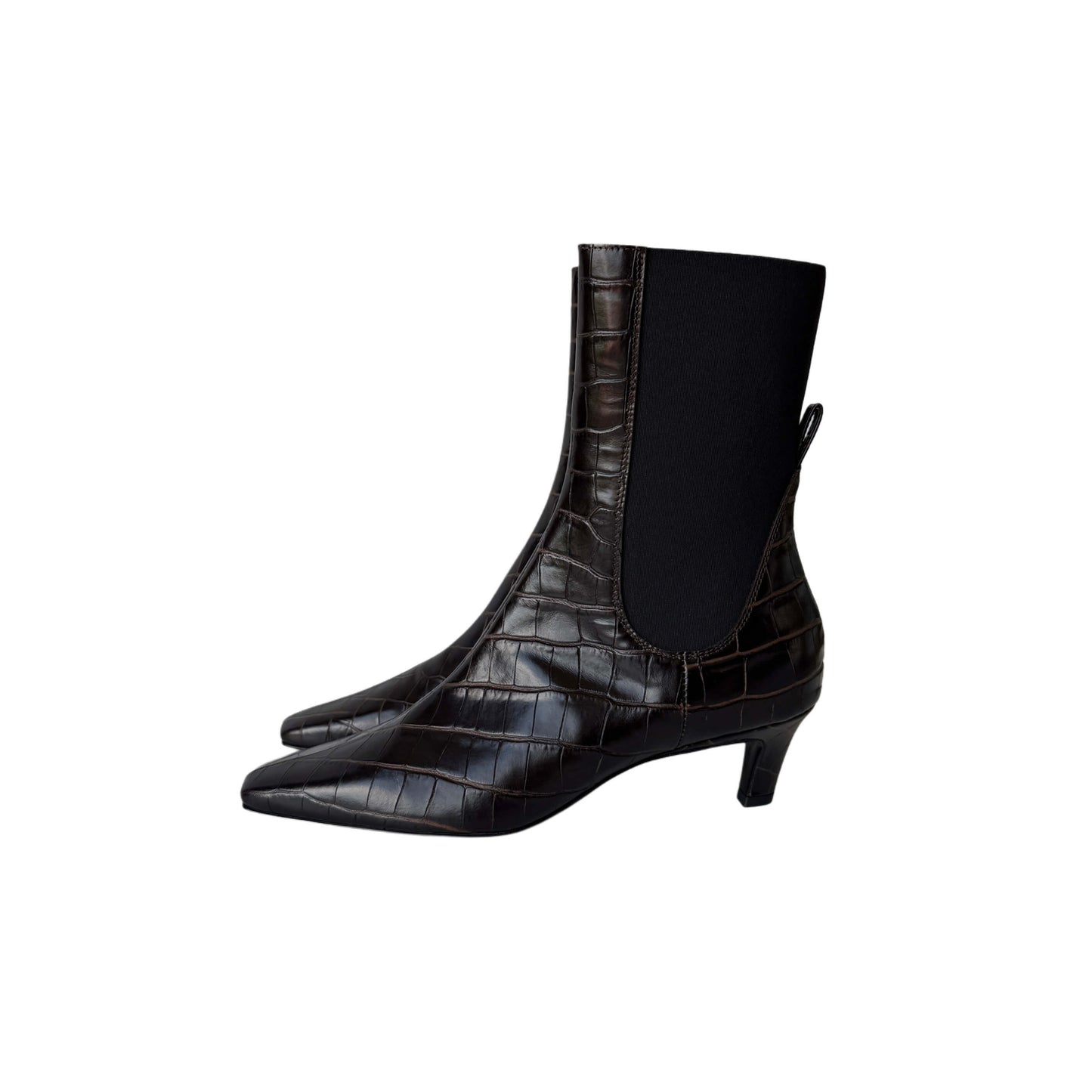 Tôteme Kroko Ankle Boots Braun