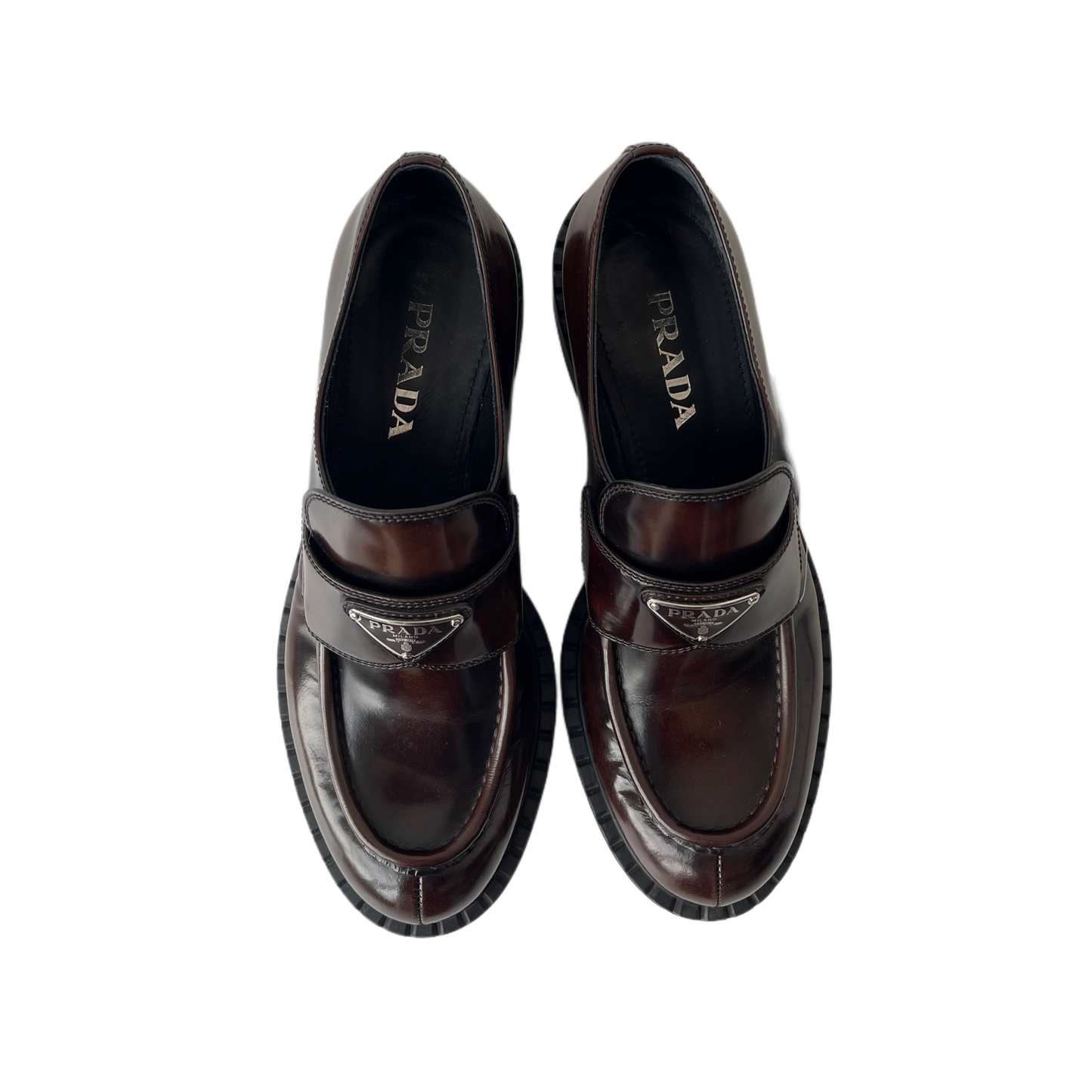 Prada Chocolate Loafers Brown