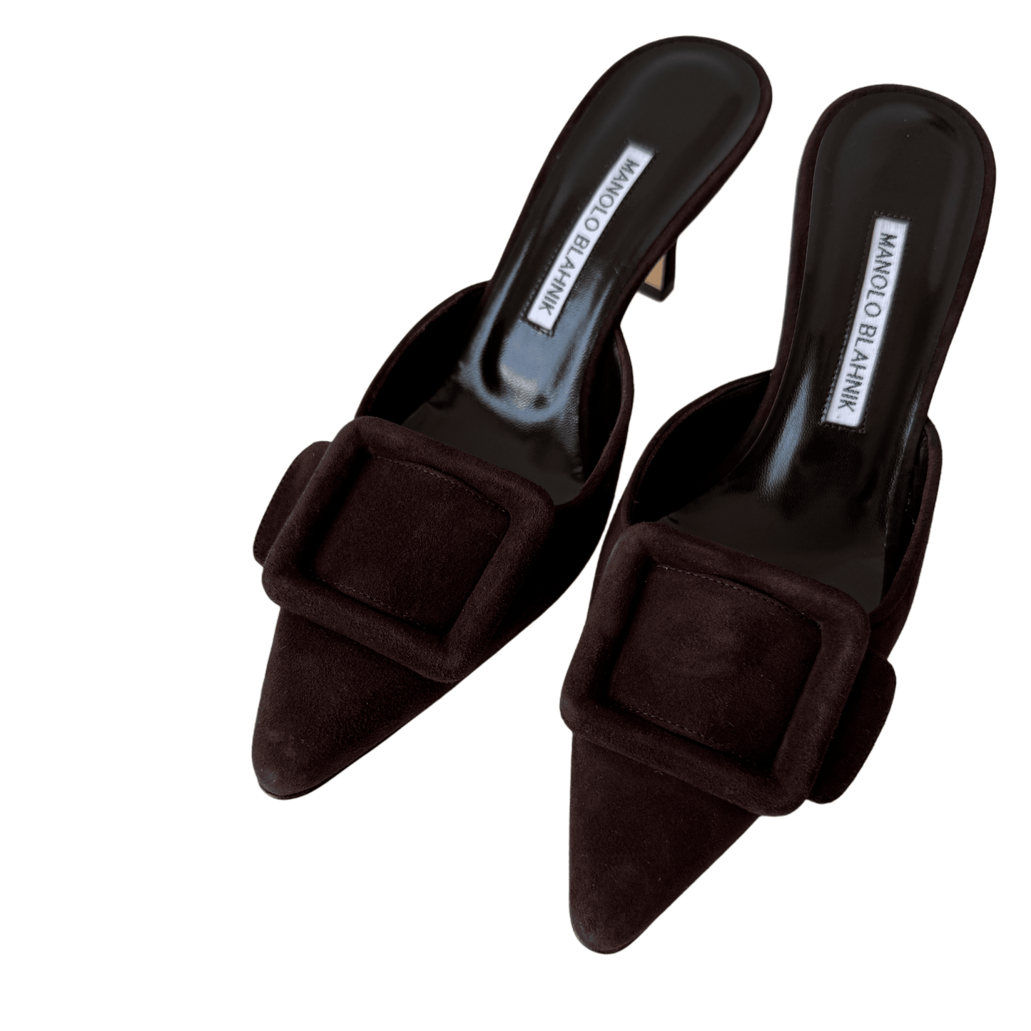 Manolo Blahnik Maysale Mules Braun