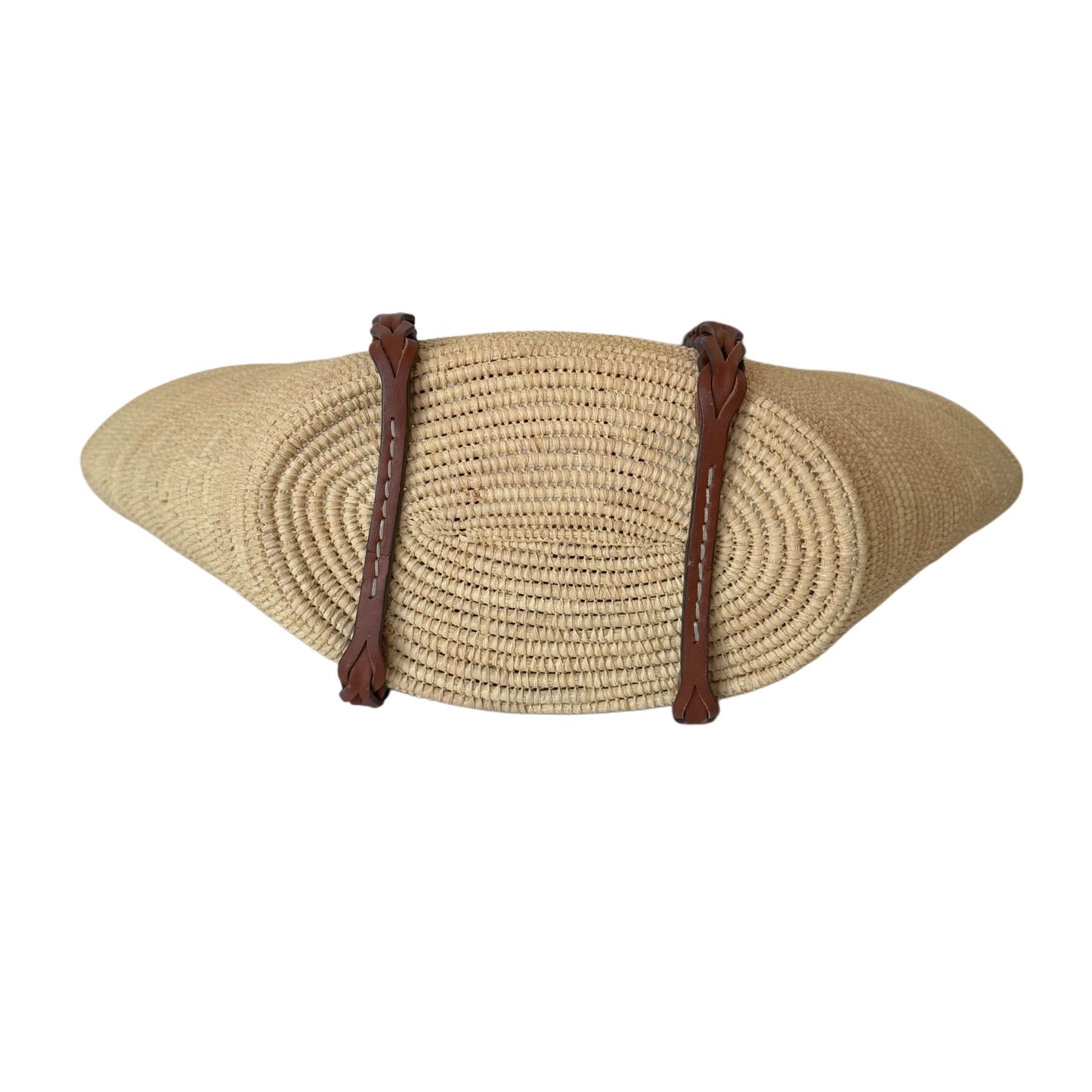 Sac cabas Prada en raphia naturel
