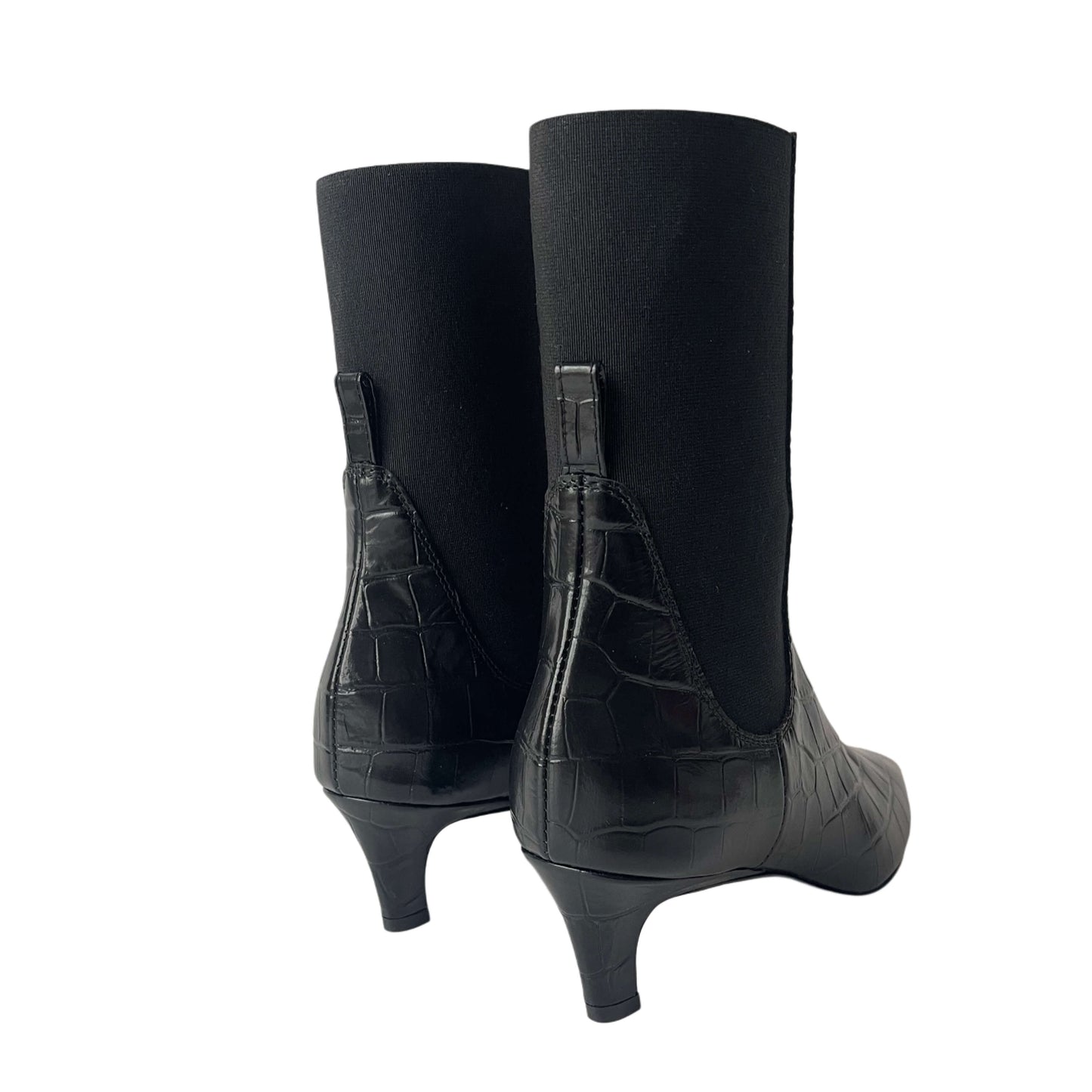 Tôteme Croco Ankle Boots black